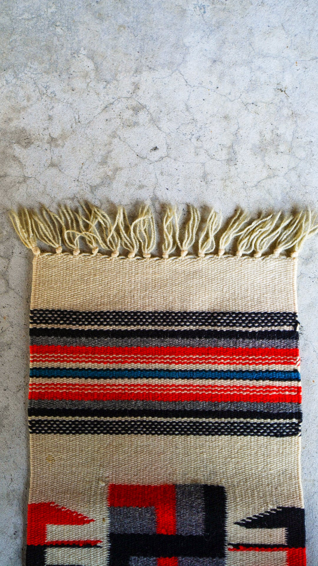 1920-1930s】チマヨ 卍 スワスティカ ラグ 《ネイティブアメリカン