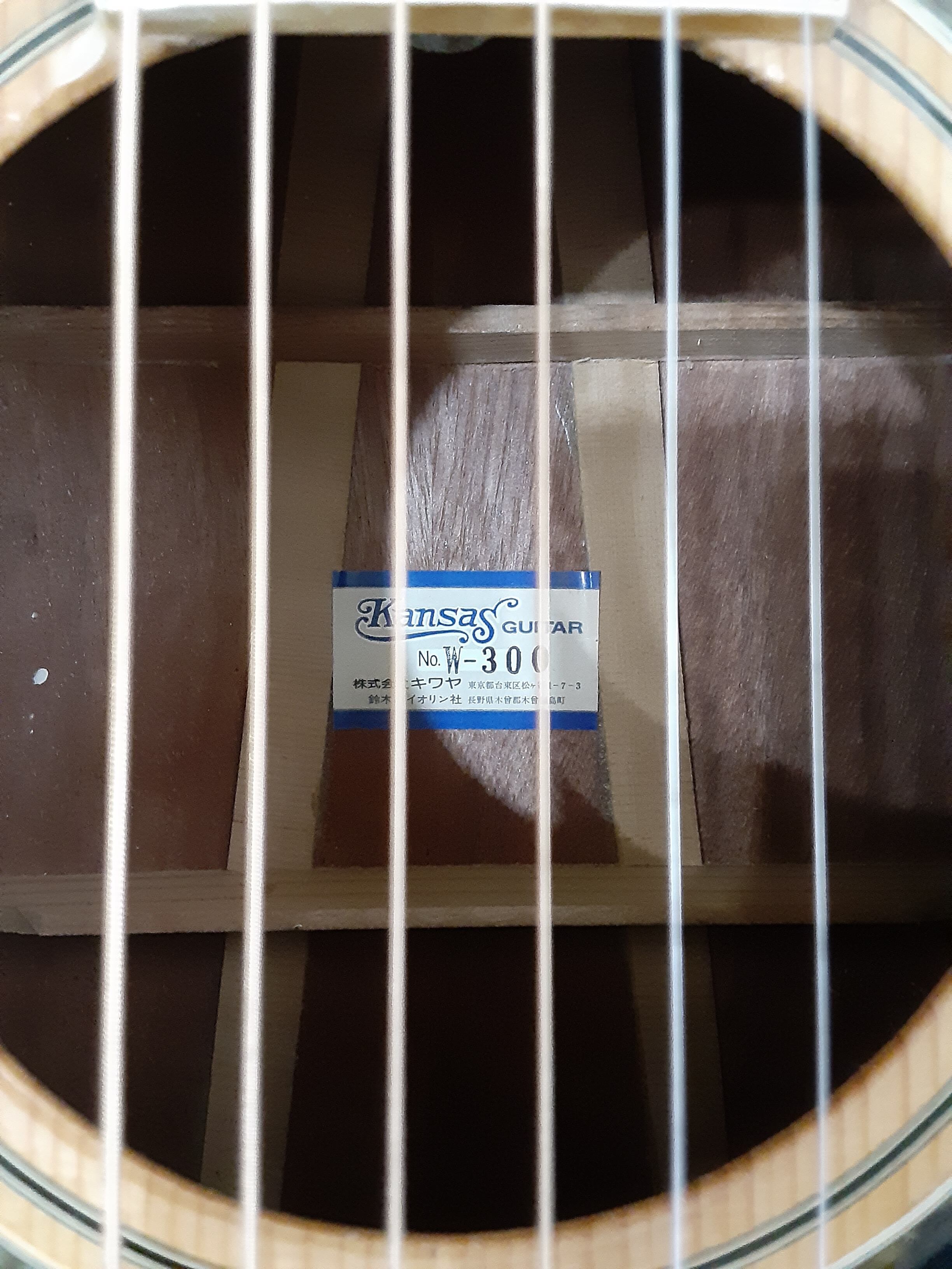 Kansas W-300ジャパンヴィンテージアコースティックギター | rmkalimba