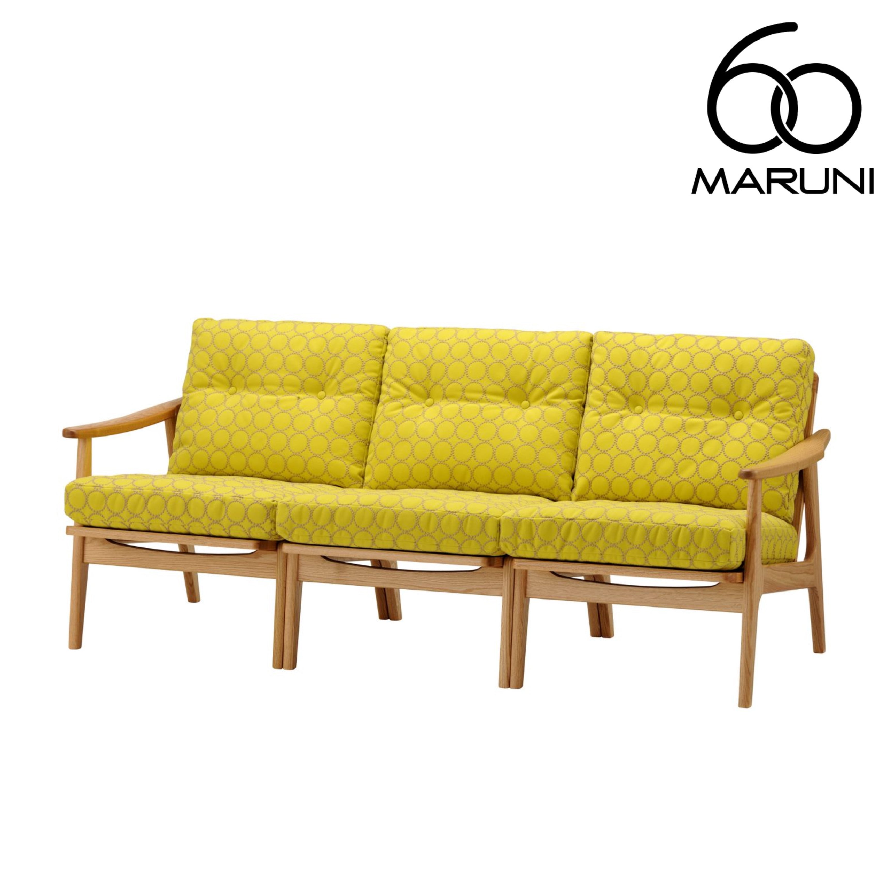 ② 昭和レトロ マルニ木工 花柄ベロアソファー 一人掛けソファー