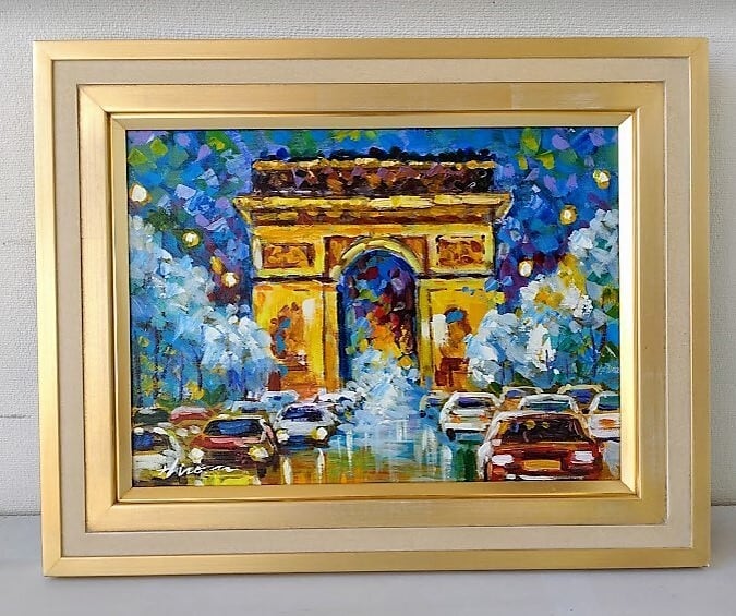 真作 立川広己「広告のある壁」油彩 自由美術協会会員 一枚の絵人気