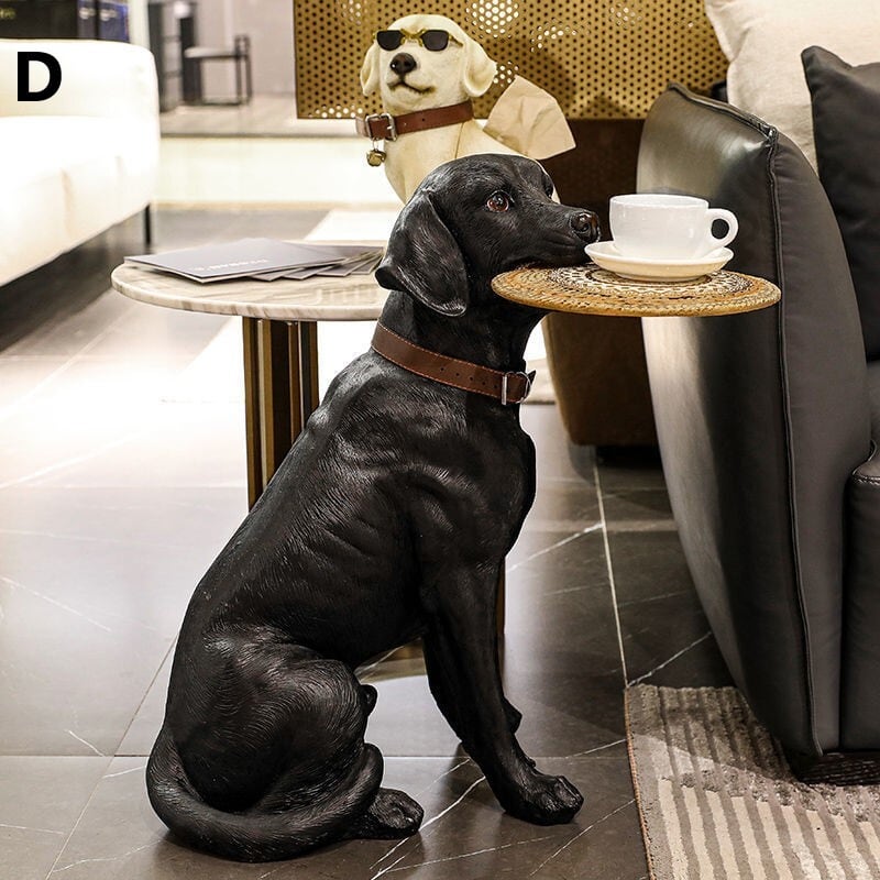 オブジェ 犬 トレイ 付き サイドテーブル おしゃれ かわいい