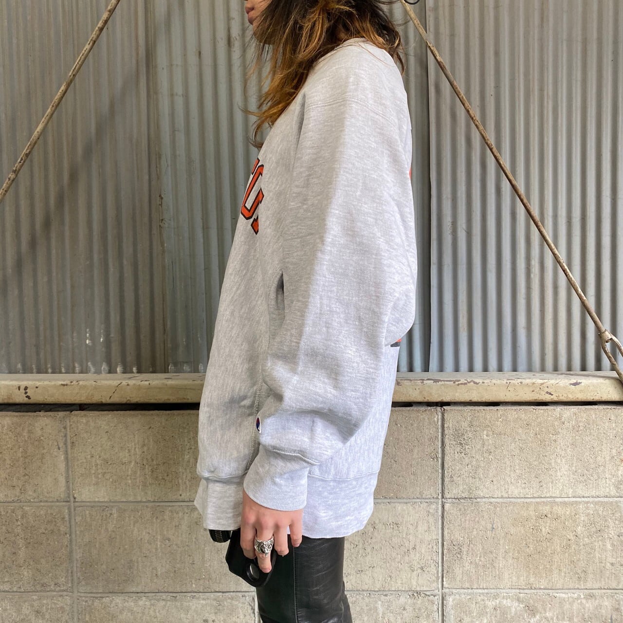 90年代 ビンテージ 刺繍タグ USA製 Champion チャンピオン リバース