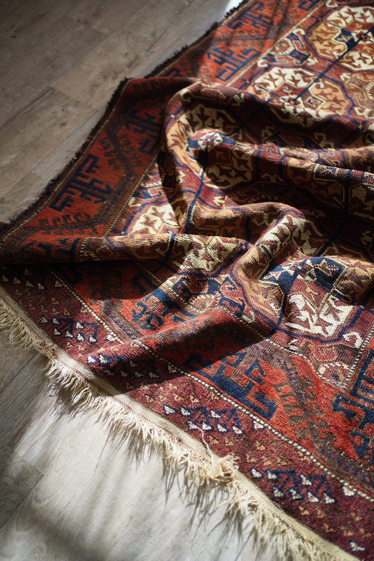 168】Antique Afghan Baluch rug 1900's | ヴィンテージラグ専門店