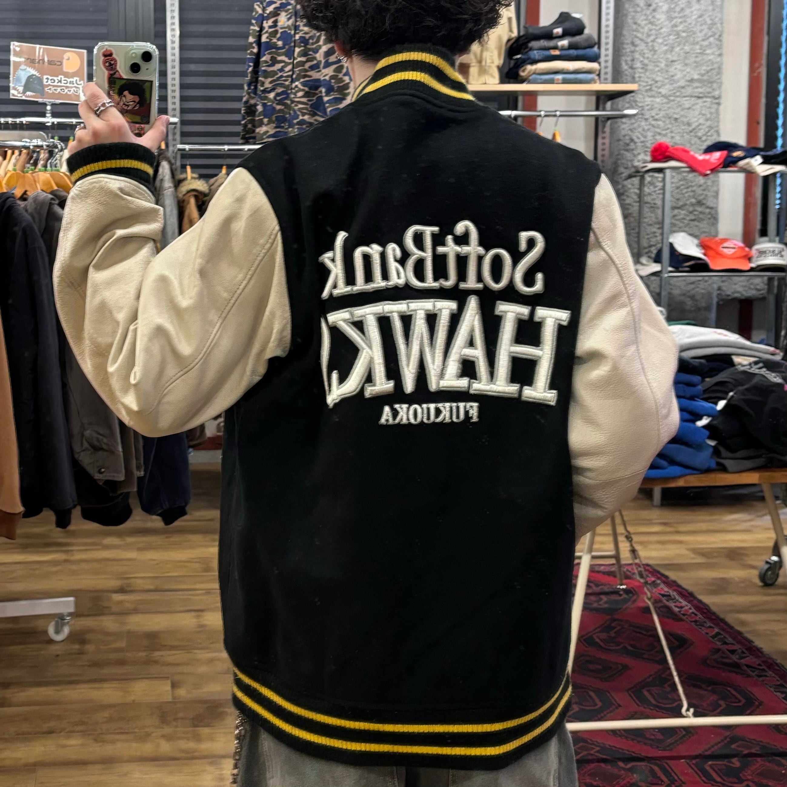 SoftBankHAWKS/ソフトバンクホークス】スタジャン | 古着屋KAKAVAKA
