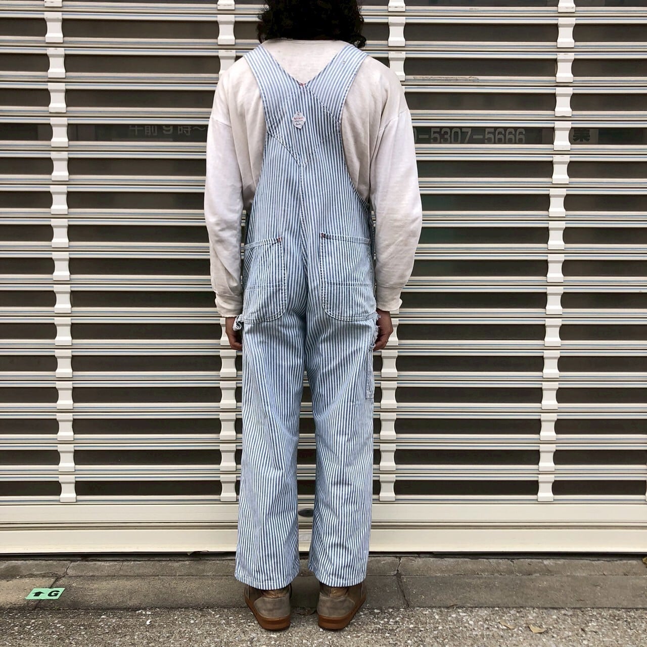 60s USA製 Big Mac ヒッコリー オーバーオール ヴィンテージ 92cm