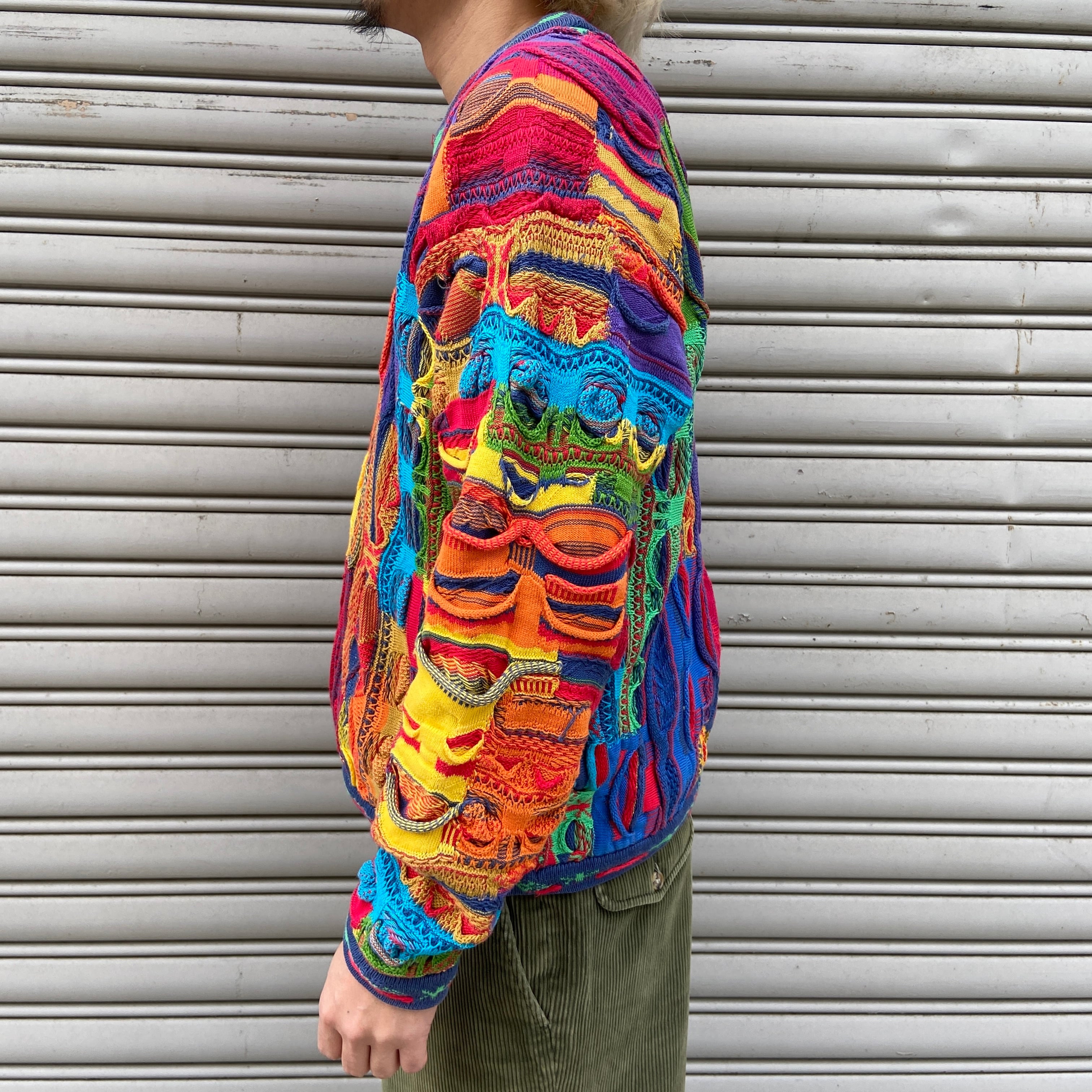 90s COOGI クージー 3Dニット 総柄ニット オーストラリア製 S | 古着屋 Uan