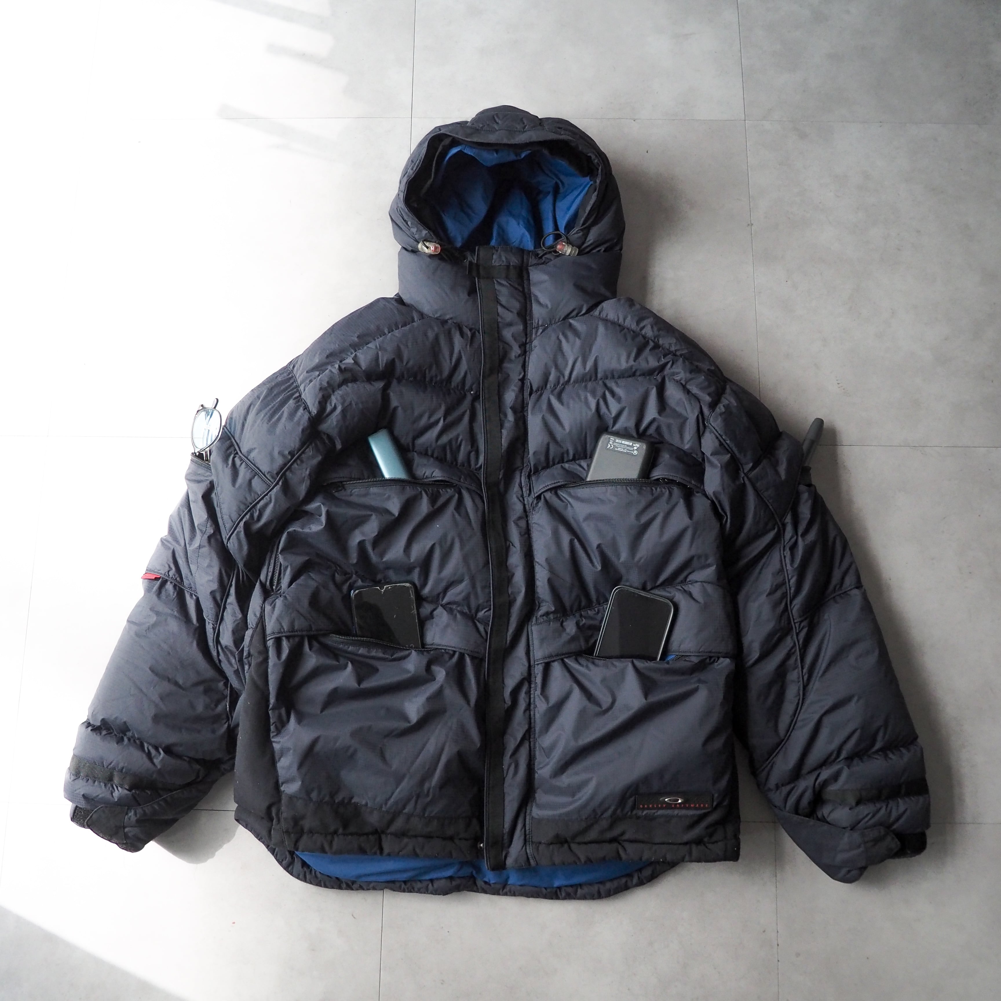 2000s “OAKLEY” 赤タグ tech down jacket 2000年代 オークリー テック