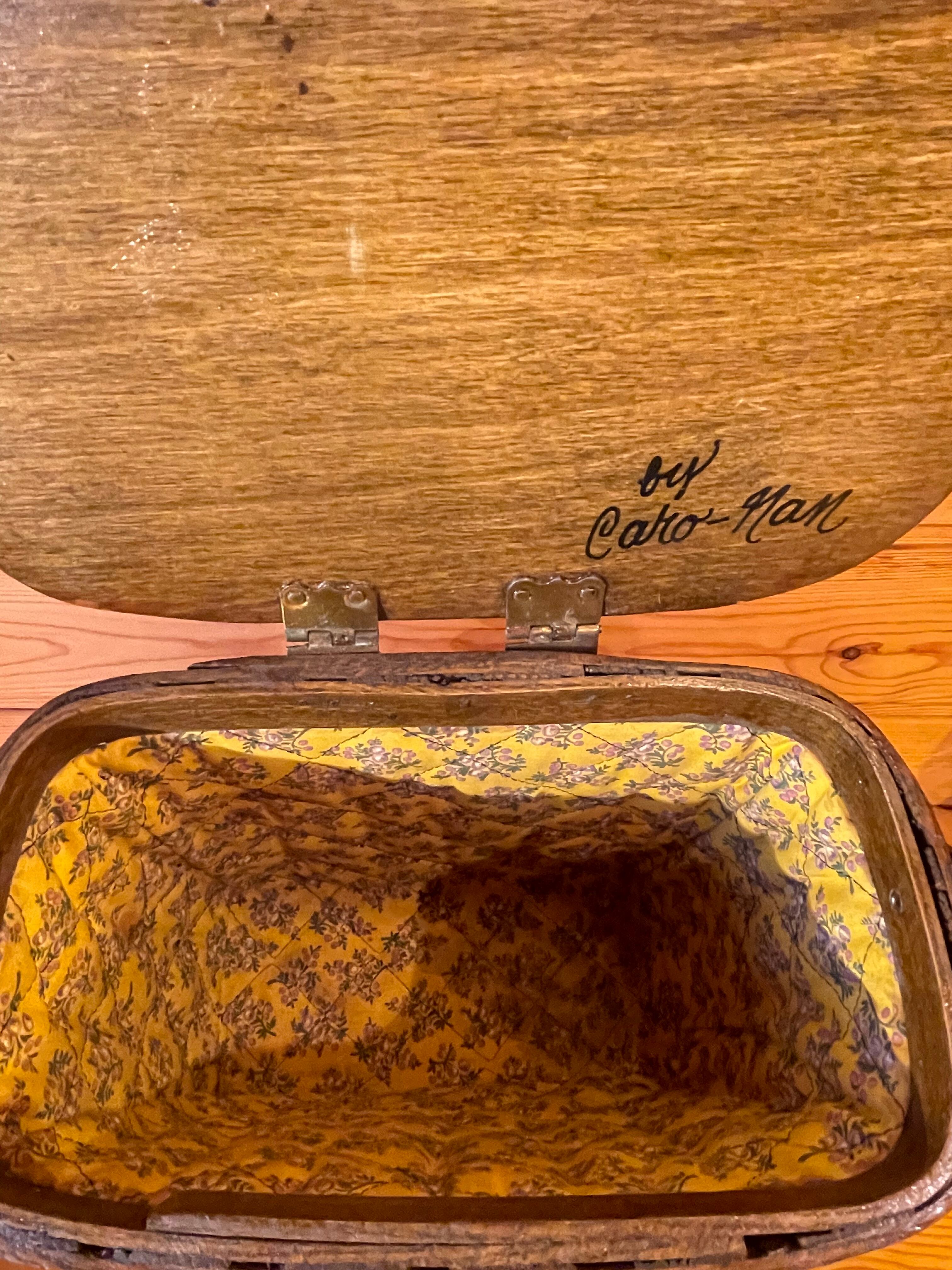 カロナンバスケット トラベルシリーズ 鏡付 希少 ヴィンテージ カロ