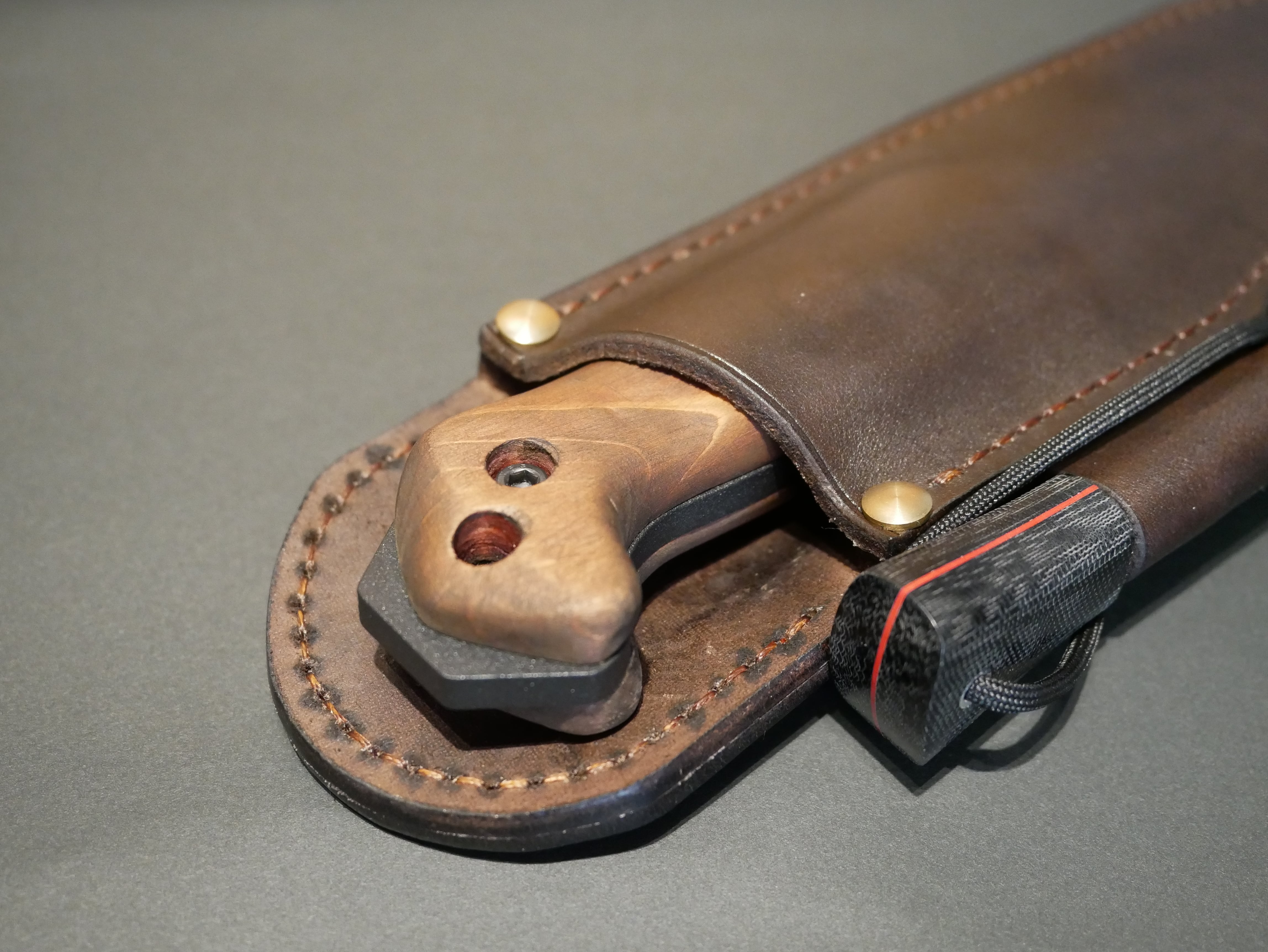 KA-BAR BK2専用 ブッシュクラフトシース 1 / ダークブラウン | vianco