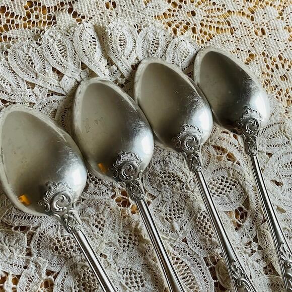 フランス アンティークカトラリー シルバープレートのスプーン [L031