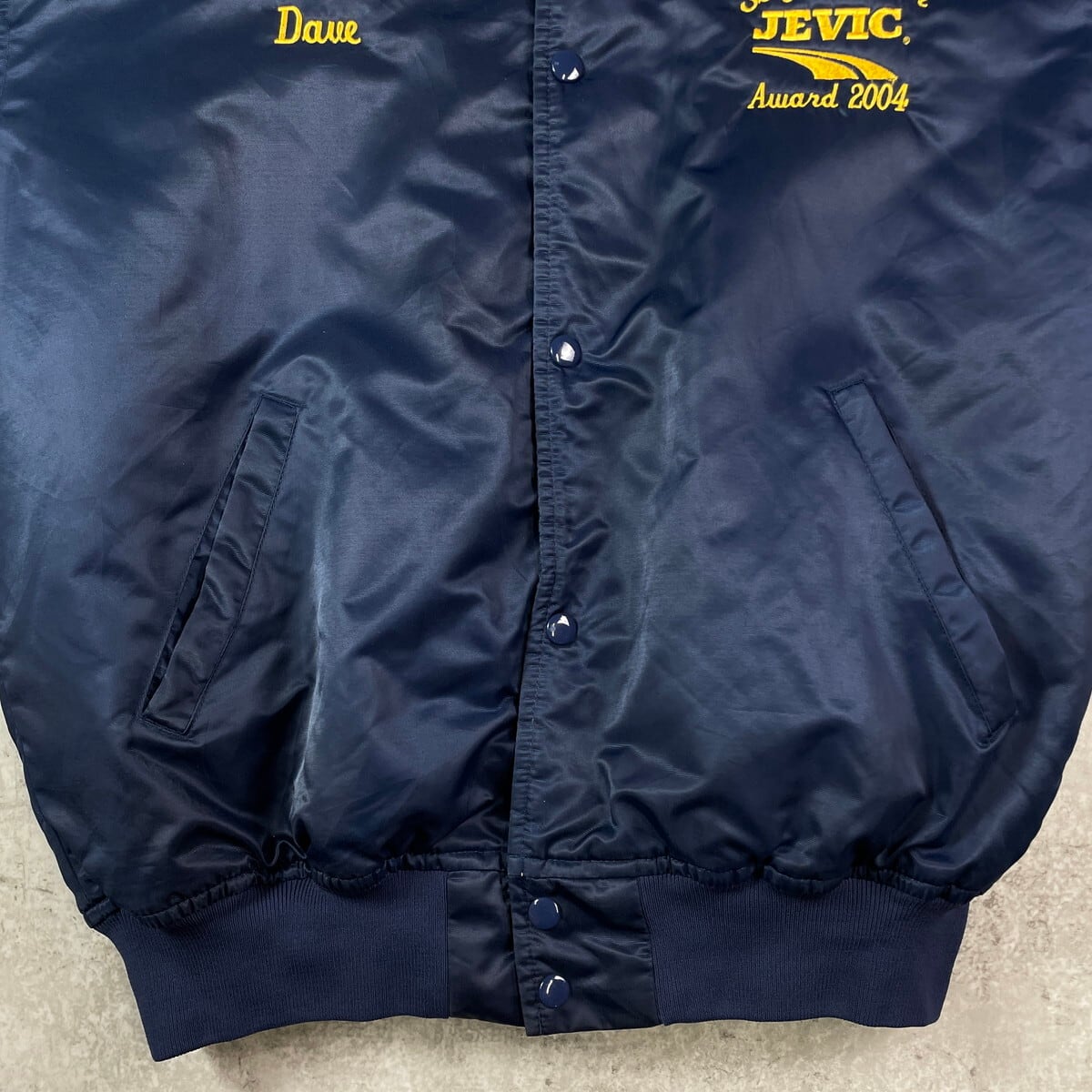 00年代 GAME Sportswear 企業ロゴ刺繍 ナイロンスタジャン メンズXL