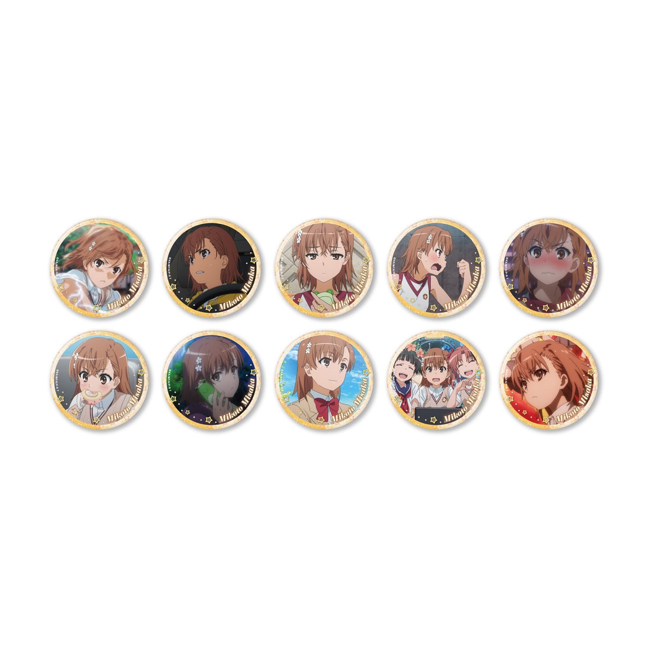 とある科学の超電磁砲T 御坂美琴いっぱい缶バッジ全10種(ブラインド