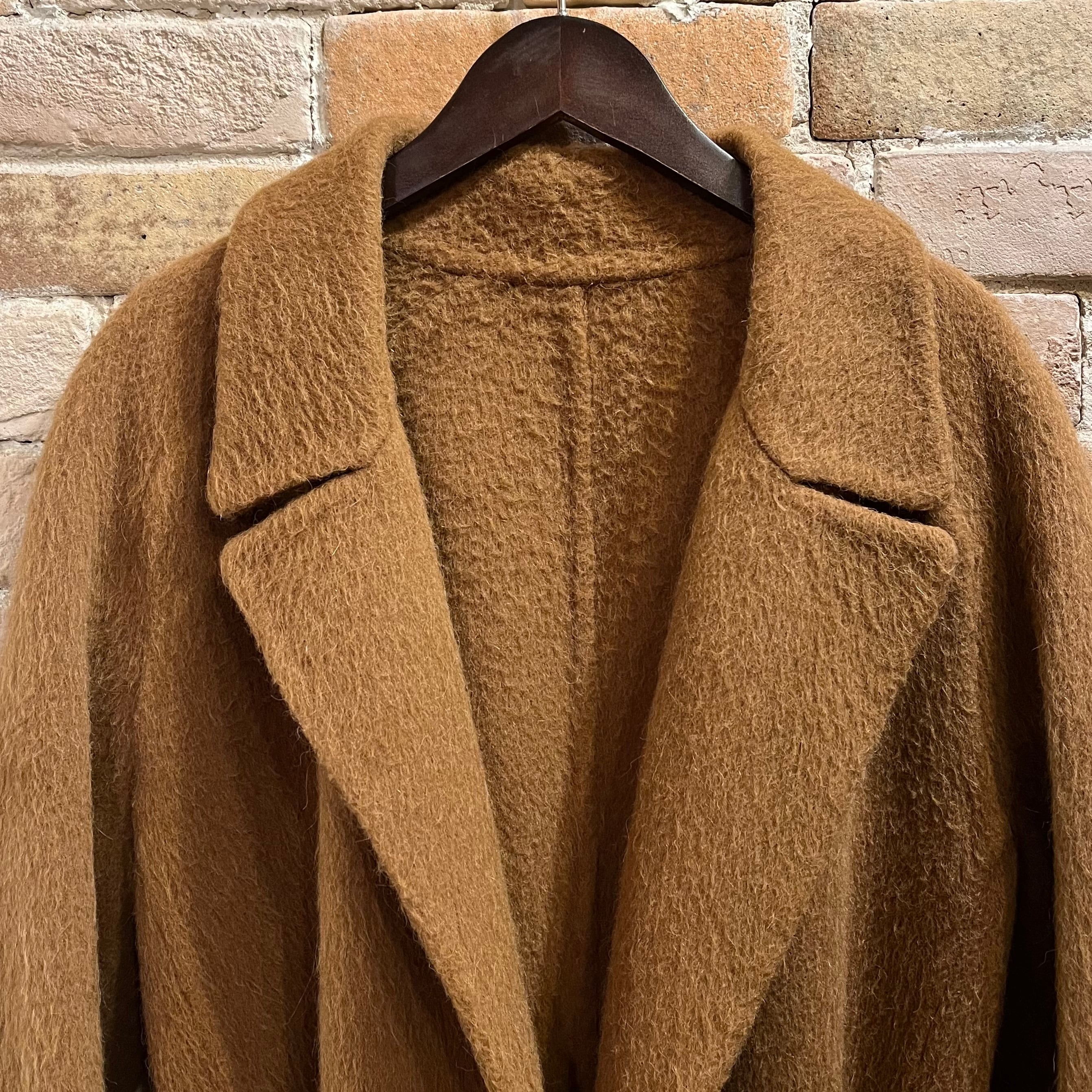 made in italy” wool&mohair,alpaca coat イタリア製 piacenza生地