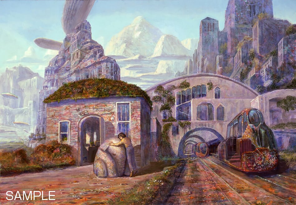 井上直久『天文館の宵』版画 | ART SPACE