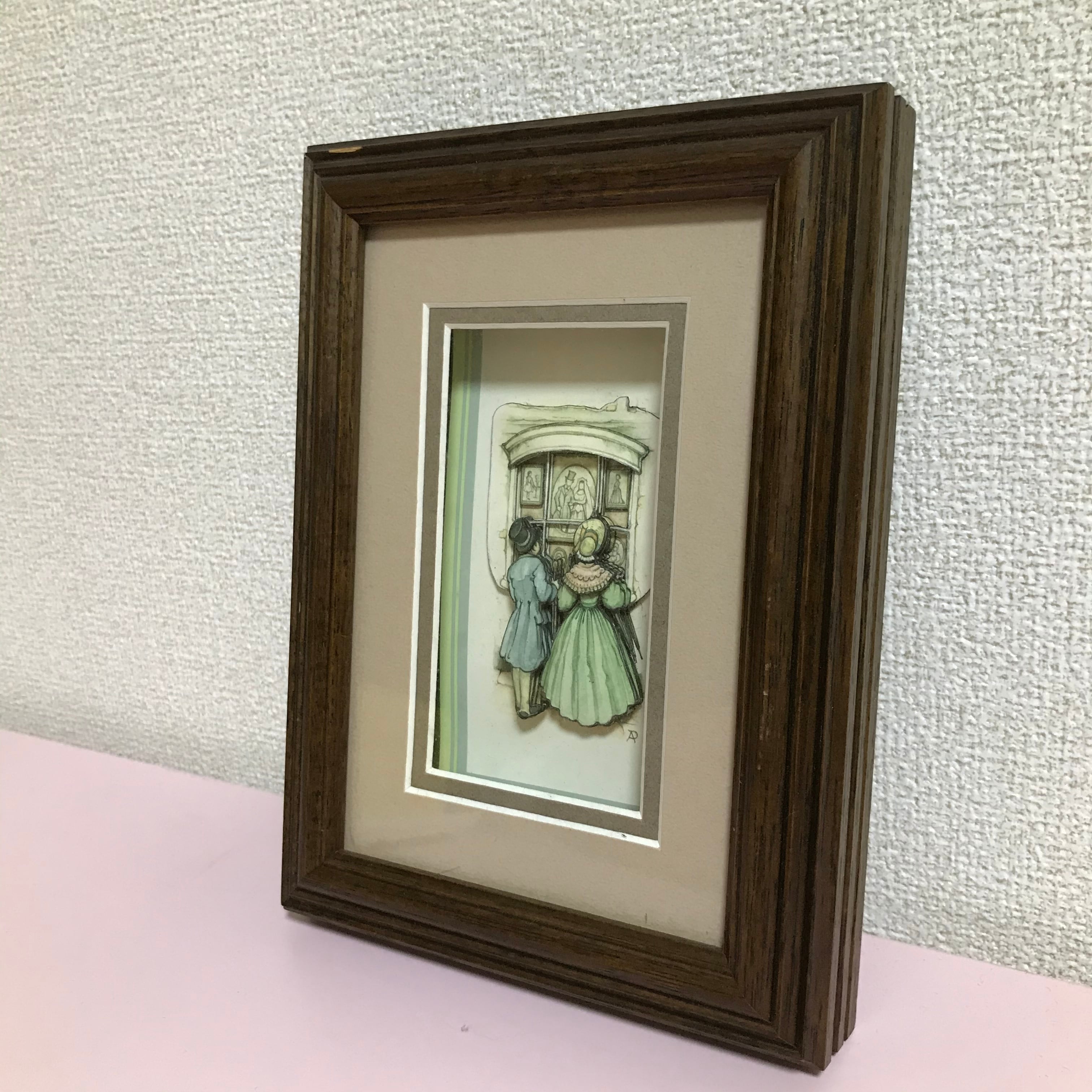 オランダ製 アントンピック シャドーボックスアート 完成品