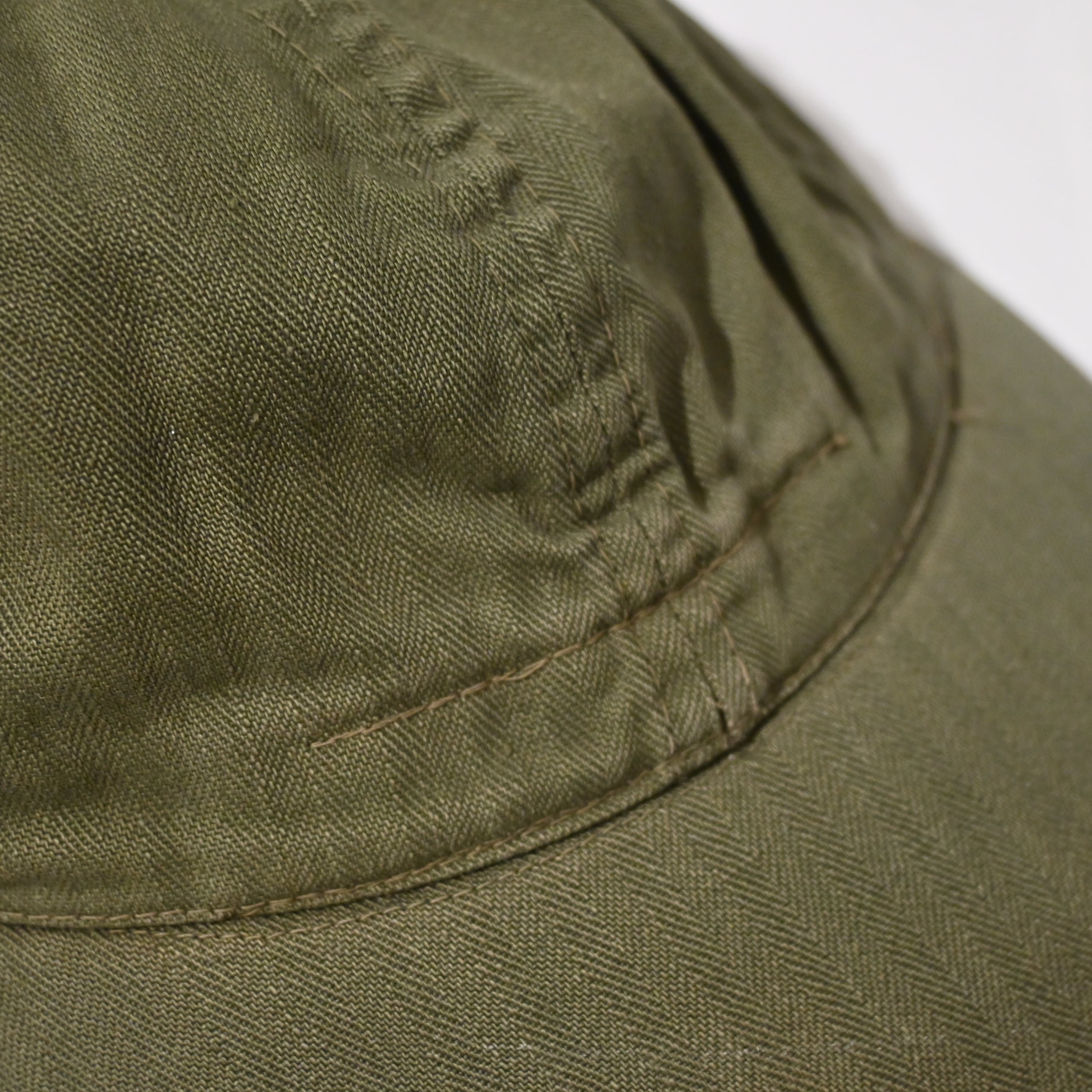 ① 40's U.S.Navy N-3 HBT cap アメリカ軍 ヘリンボーンツイル