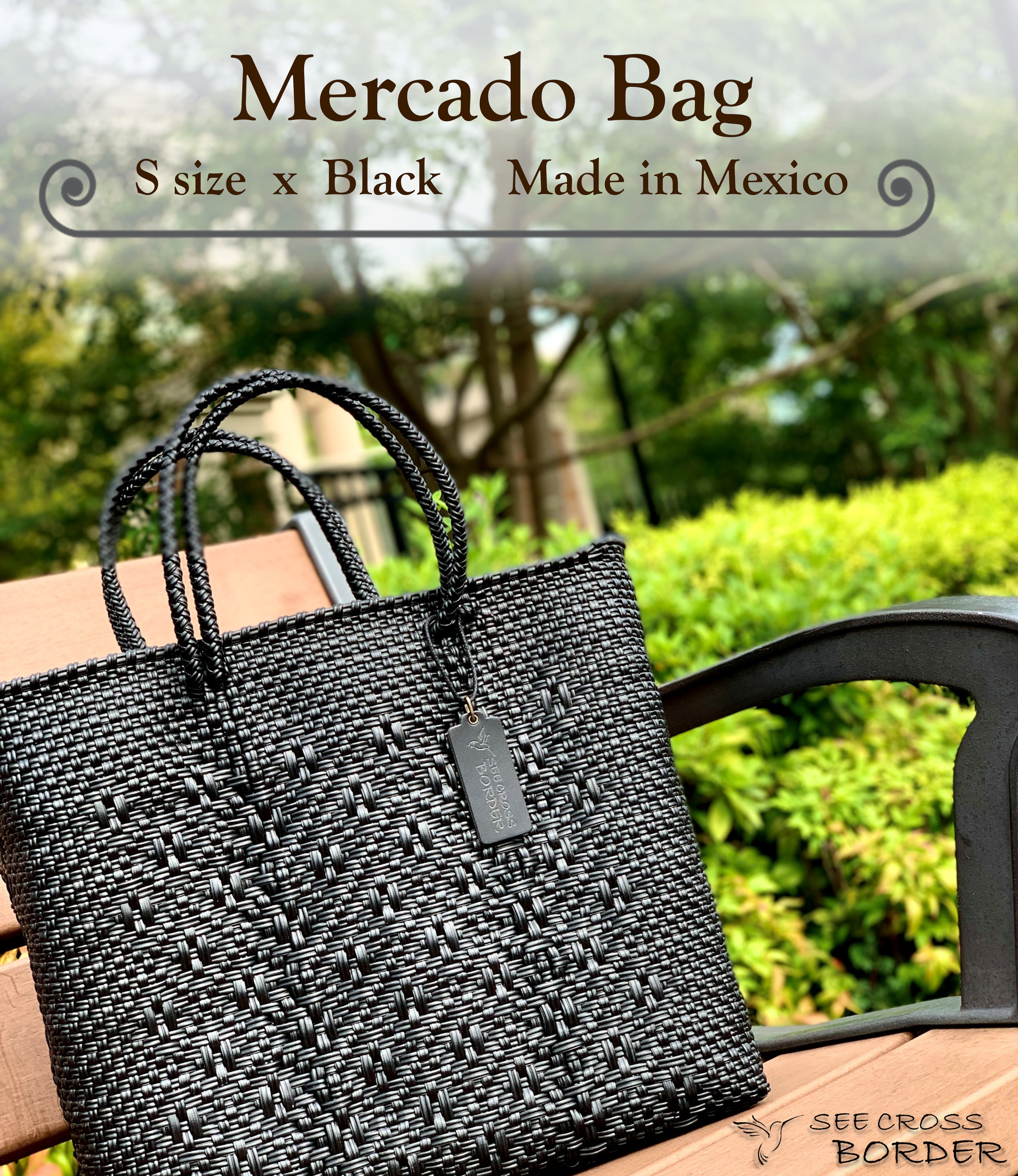 S Mercado Bag (Normal handle) Black | SEE CROSS BORDER 人気の