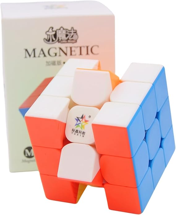 Bucubke YuXinリトルマジック3x3 M パズルステッカーレス磁気マジック
