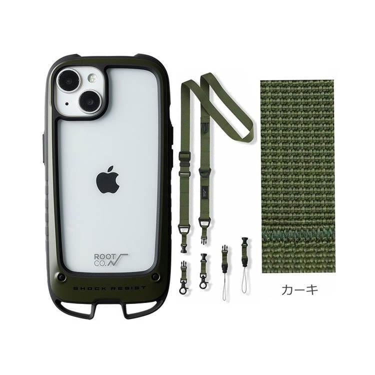 ROOT CO ルートコーiPhone14専用ケース＋ネック&ショルダーストラップ