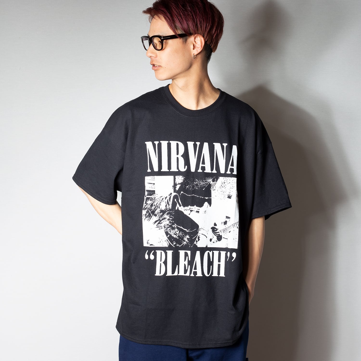 NIRVANA ニルヴァーナ 「BLEACH」 Tシャツ【GILDAN】--- KURT COBAIN