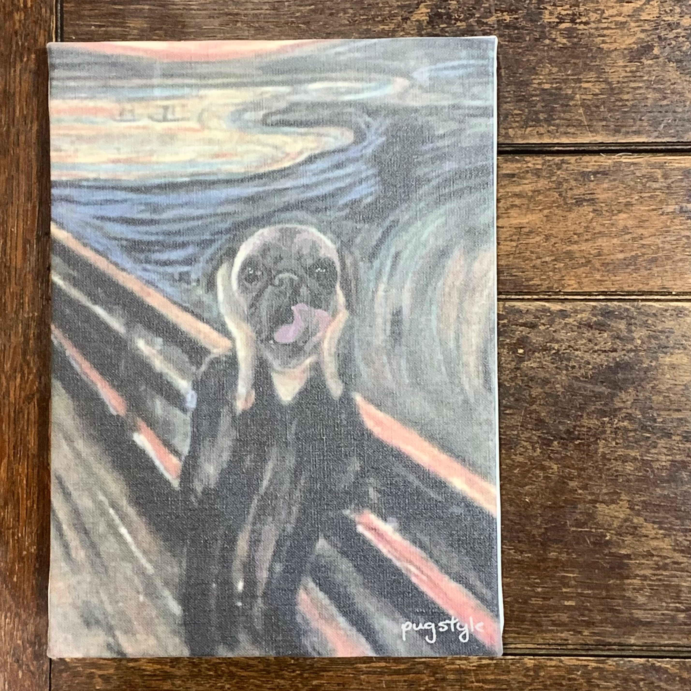 パグの叫び】パグ名画アートキャンバス | PUG STYLE