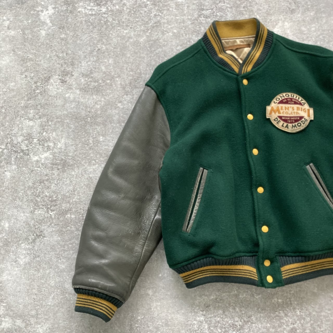 MEN'S BIGI】 メンズビギ 80s 80年代 スタジャン スタジアムジャンパー