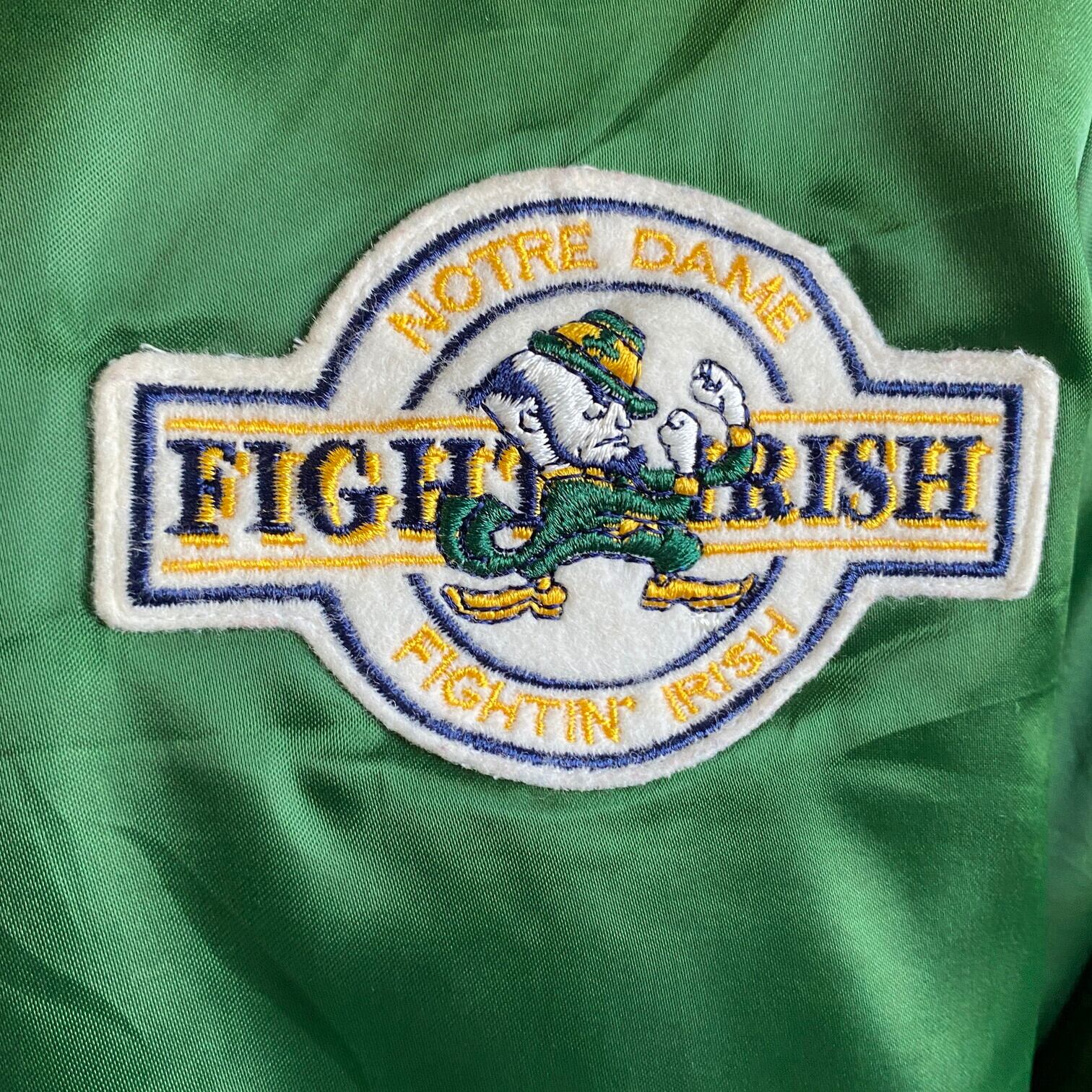 90年代 USA製 ビッグサイズ ノートルダム大学 カレッジ サテン