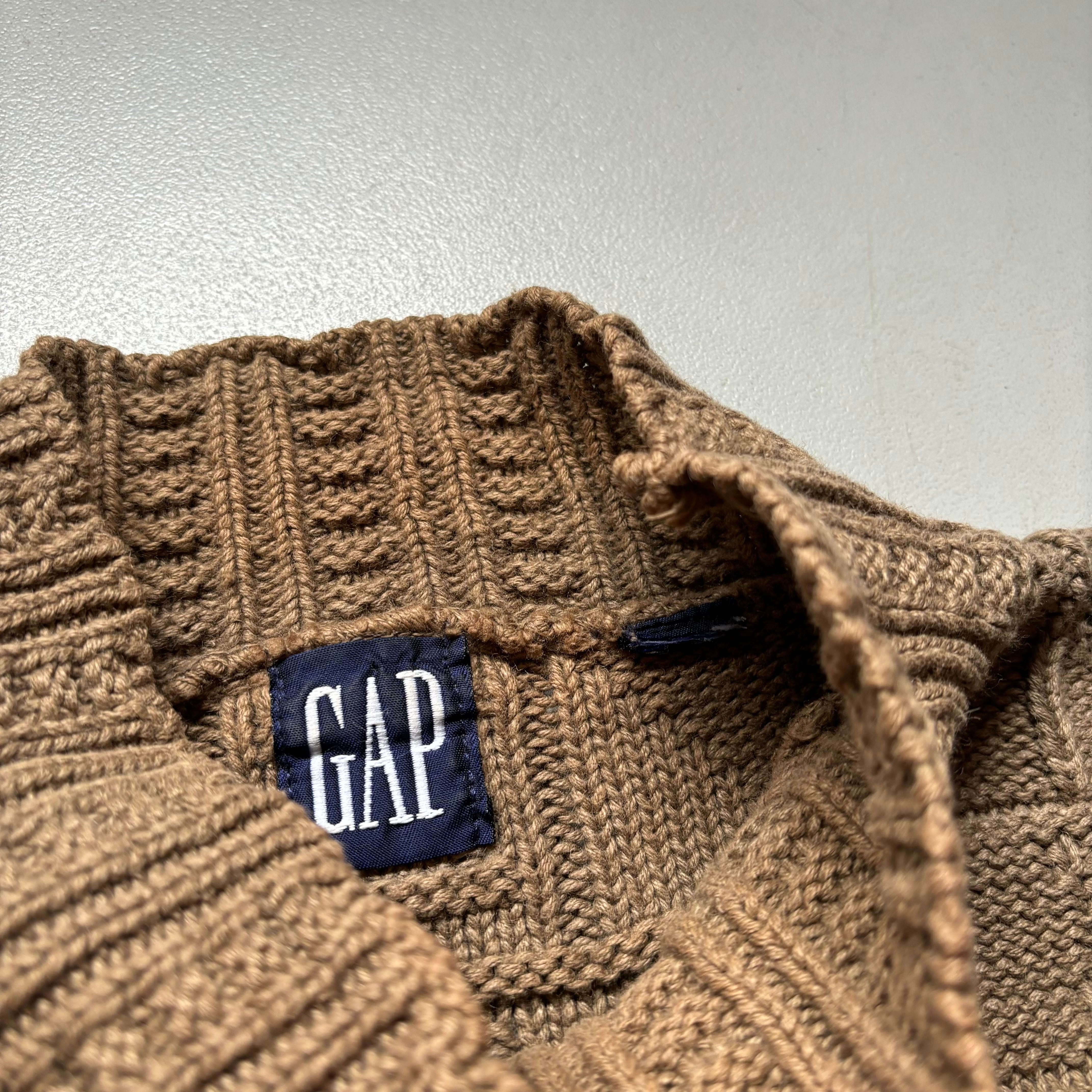 90s OLD GAP mock neck cotton knit sweater 90年代 オールドギャップ
