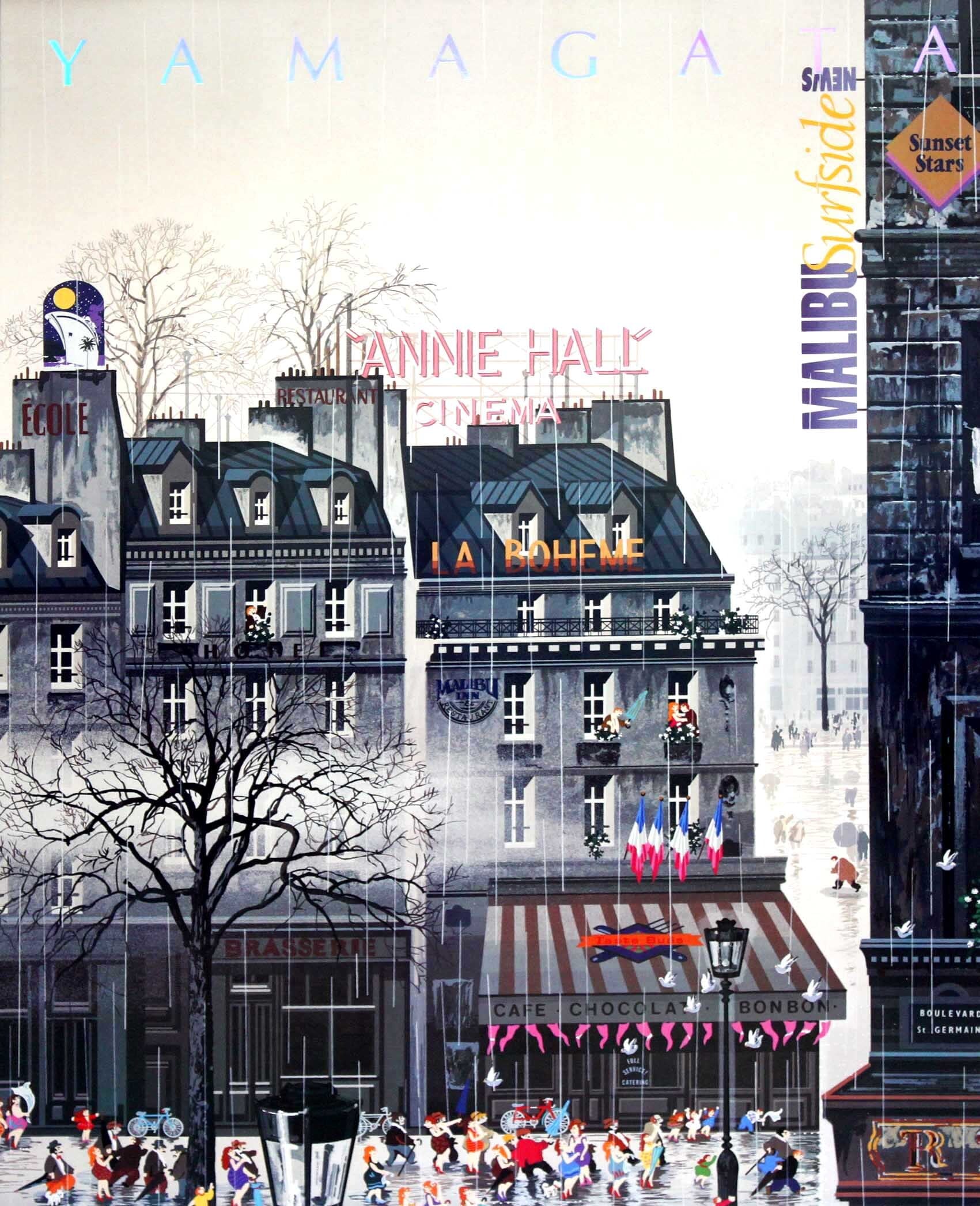 ヒロ ヤマガタ「アニー ホール」展示用フック付アートポスター 絵画