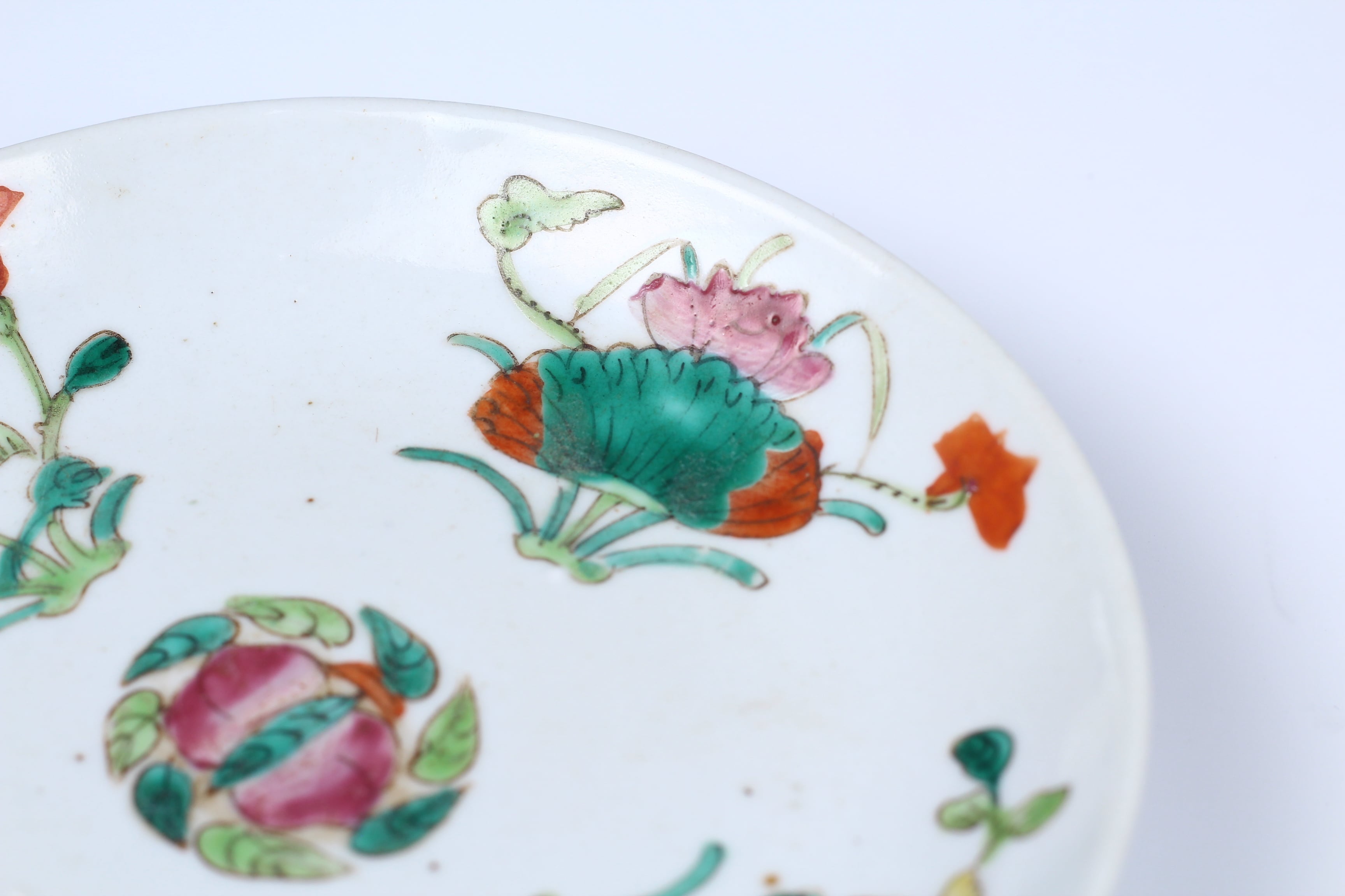 清時代 粉彩四季花卉皿 | 正一 古美術