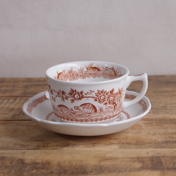 メイソンズ クエール ティーカップ ソーサー Mason's Quail ブラウン