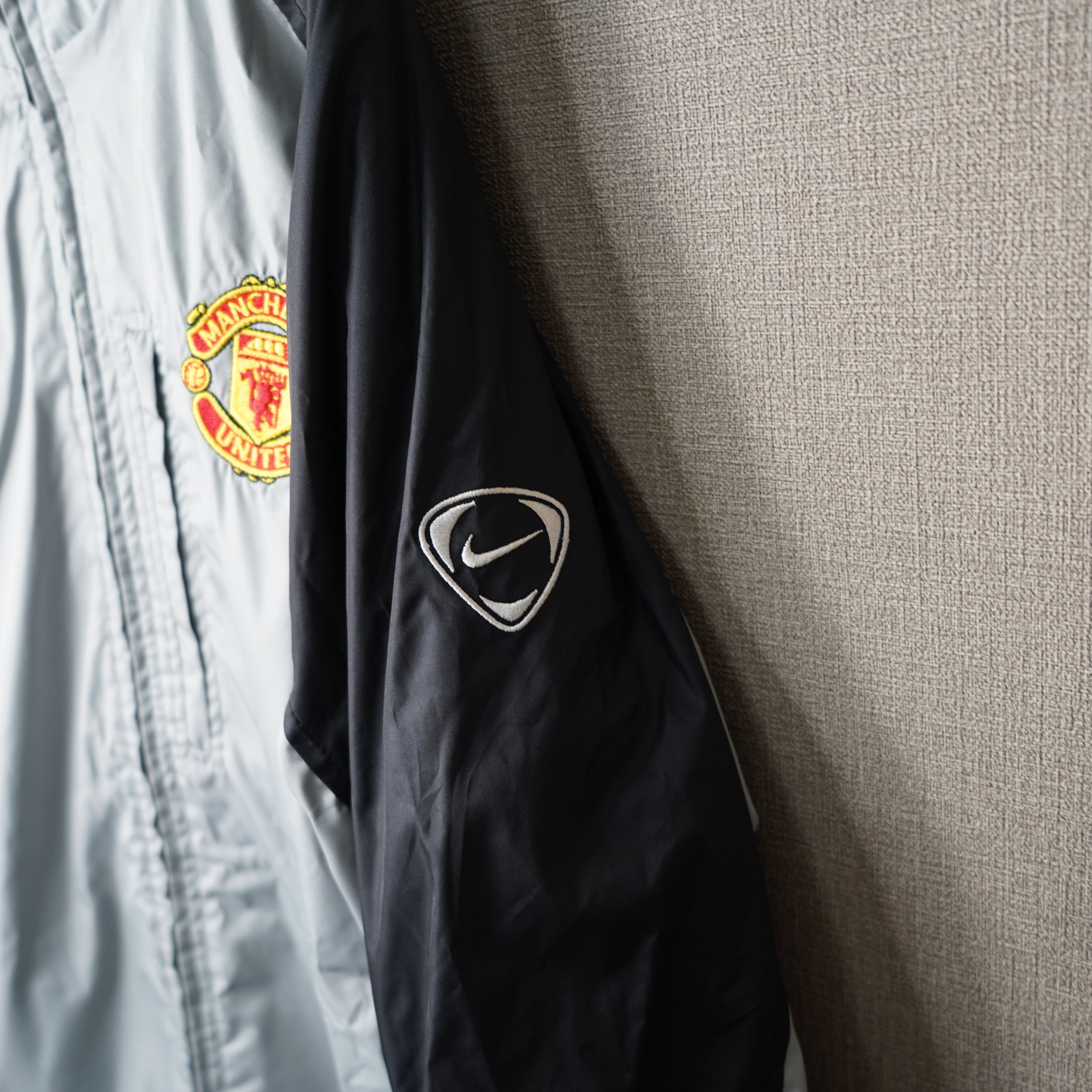 00's NIKE ナイキ マンチェスターユナイテッド ナイロンジャケット 黒