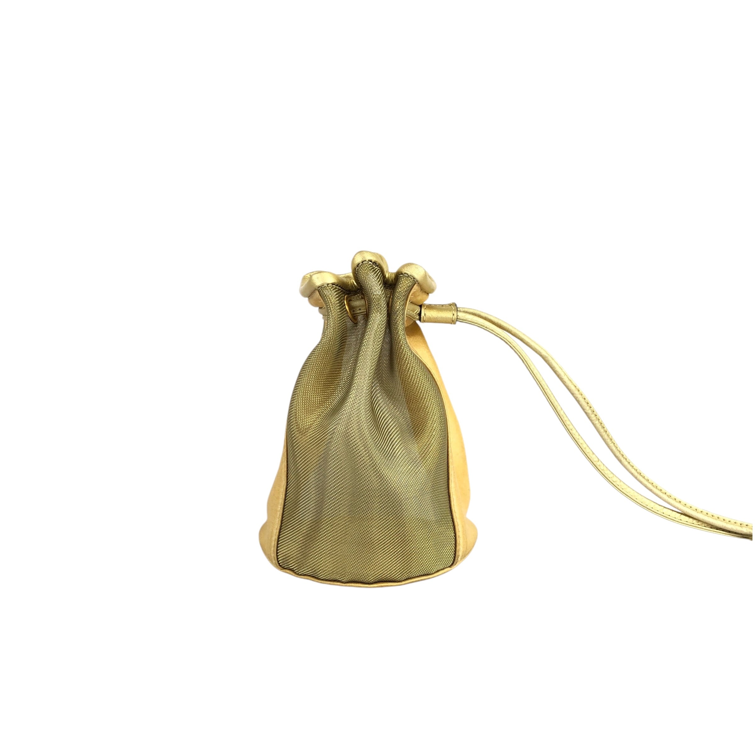 CELINE セリーヌ ショルダーバッグ ベージュ ロゴサークル ナイロン