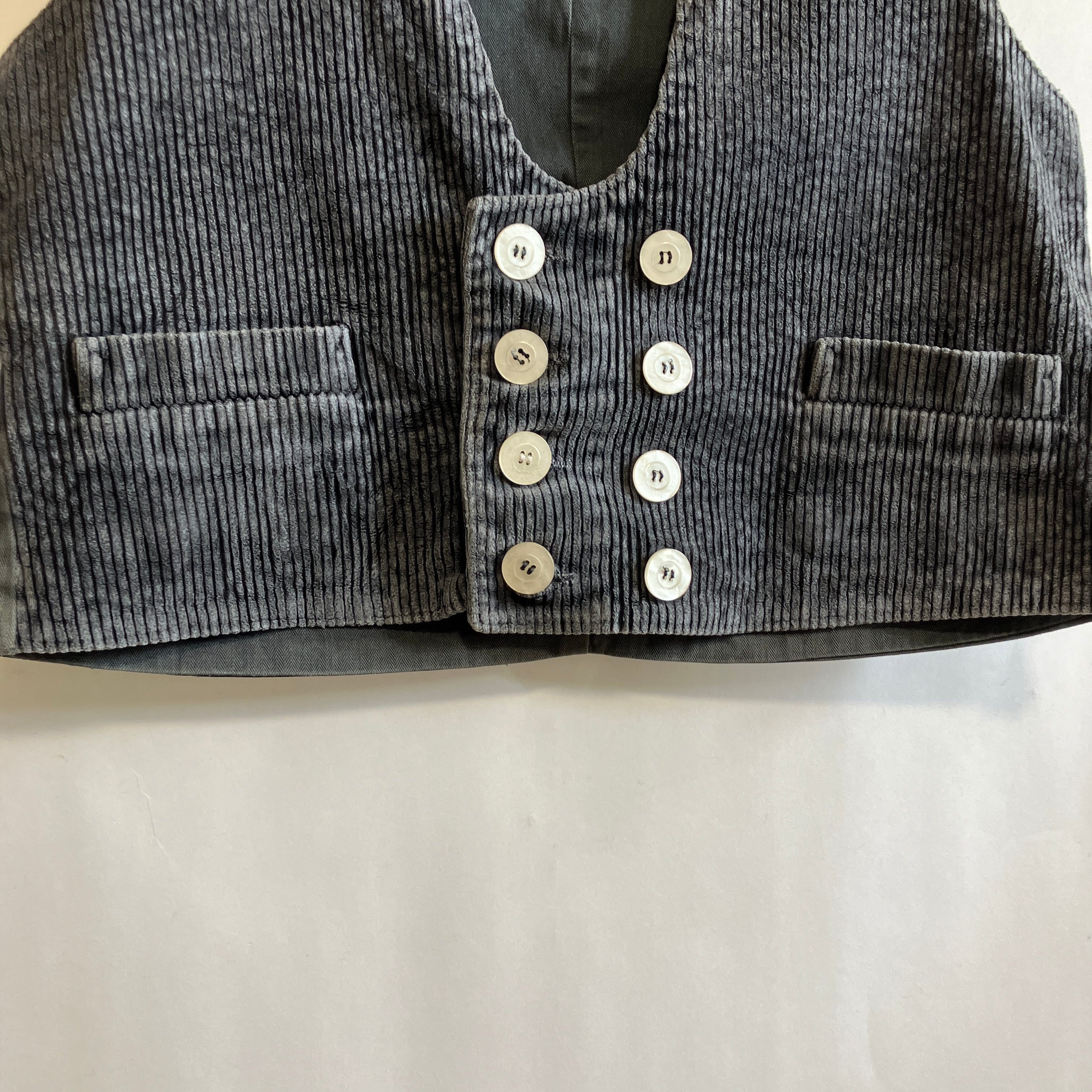 ヴィンテージ ドイツ製 ロガーベスト ダブルブレスト コーデュロイ