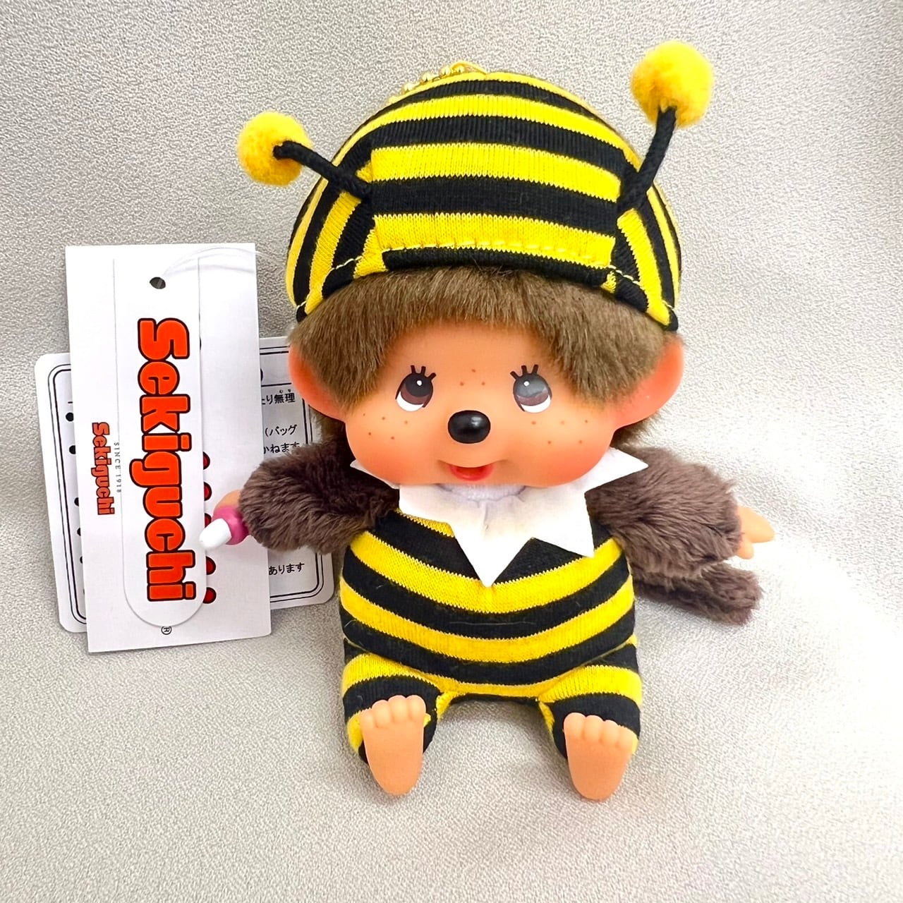 モンチッチ 顔でか SS キーチェーン 「てんとう虫」「ミツバチ」セット