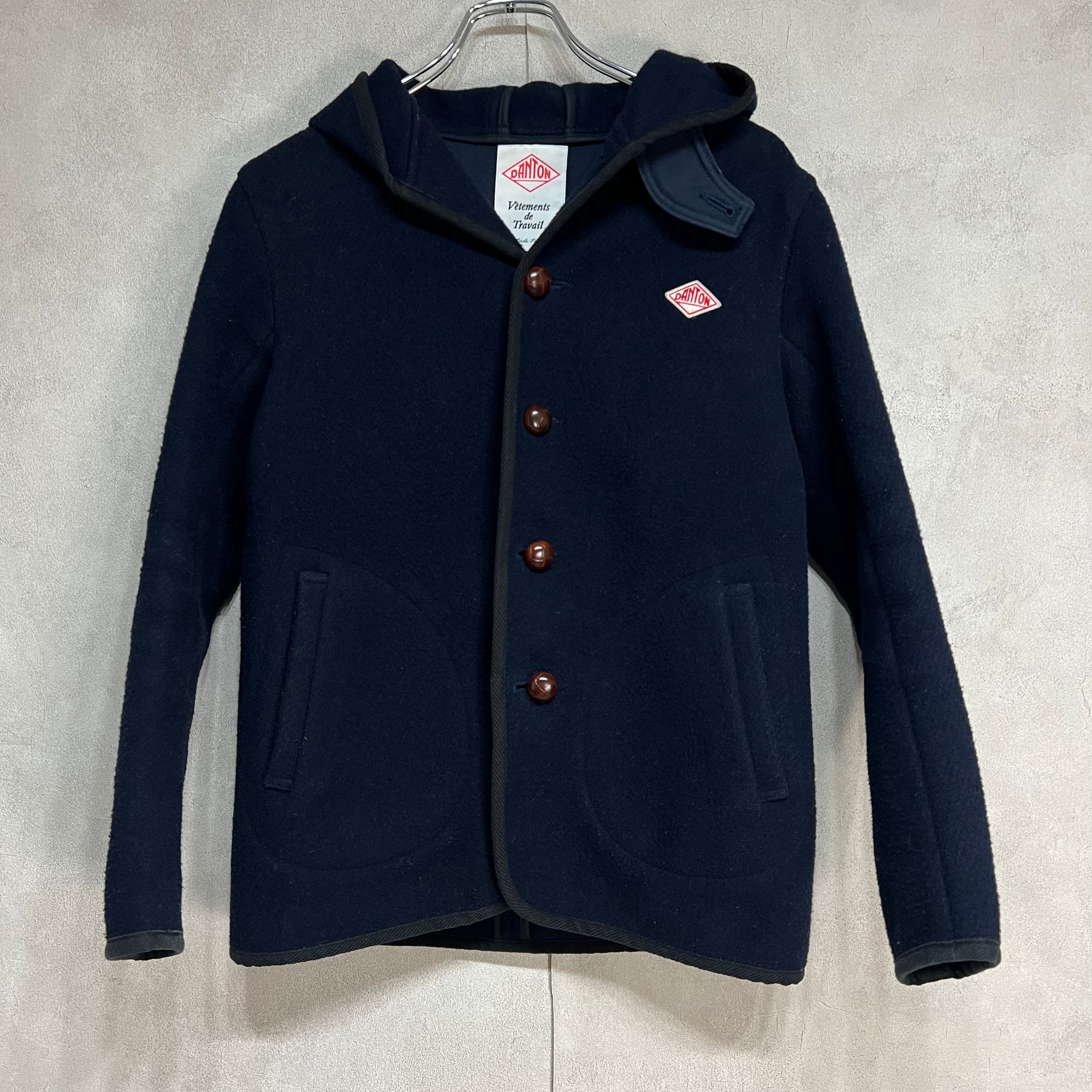 DANTON ウールモッサ地クルミボタンコート ダントン ジャケット 胡桃