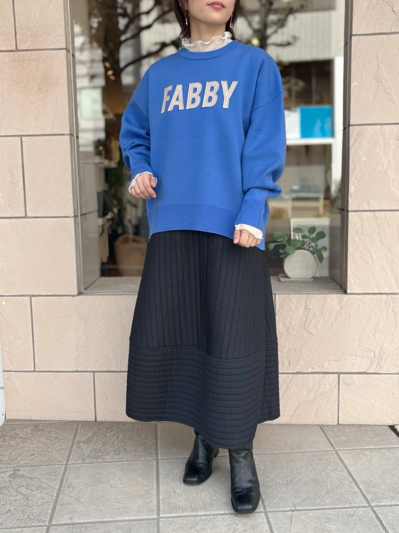 再再入荷！】Dignite collier / フェルトロゴニットプルオーバー | anouk