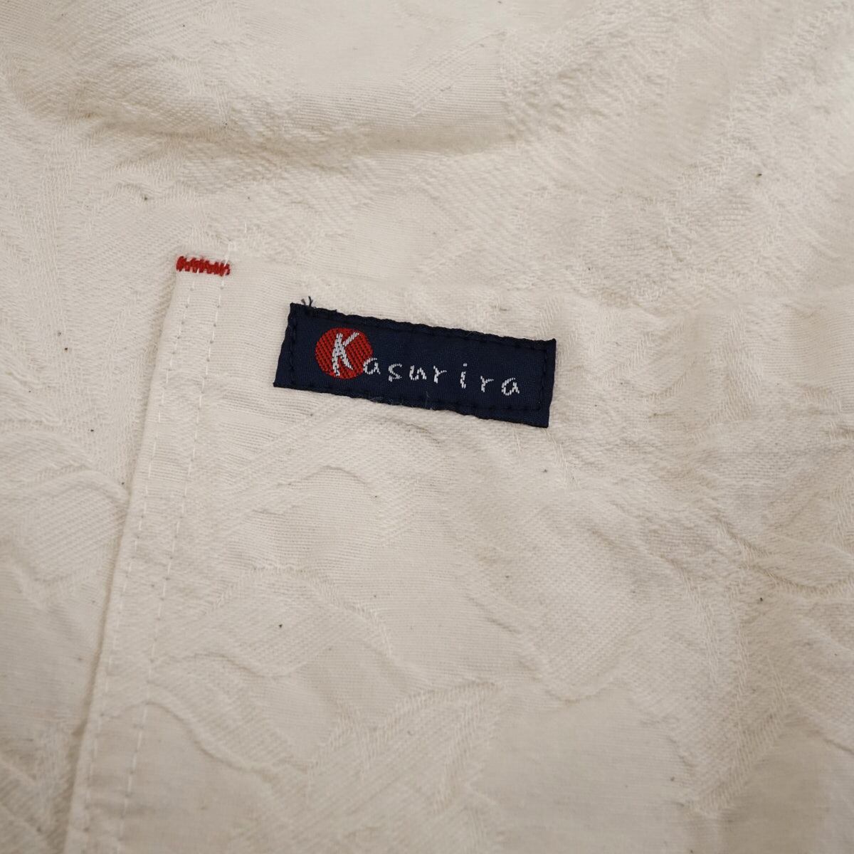 カスリラ 備後絣 長袖シャツ M〜L カスリラ 備後絣 長袖シャツ M〜L