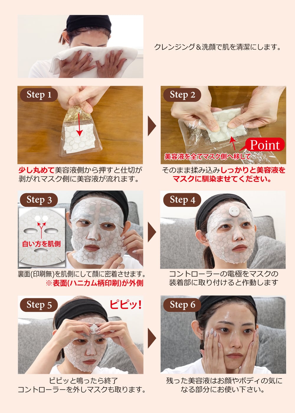 セラム ヴィーナスカレント 専用マスク5枚＆コントローラー | エステ