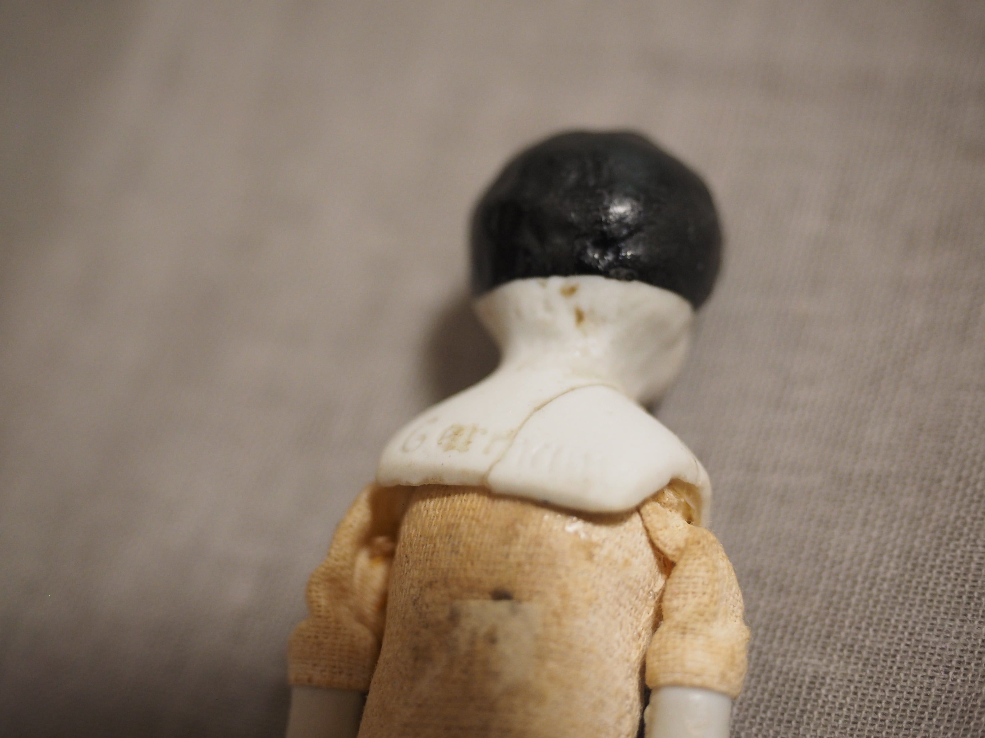 小さなチャイナヘッドドール ドイツ（割れ補修あり） | doll antiquus