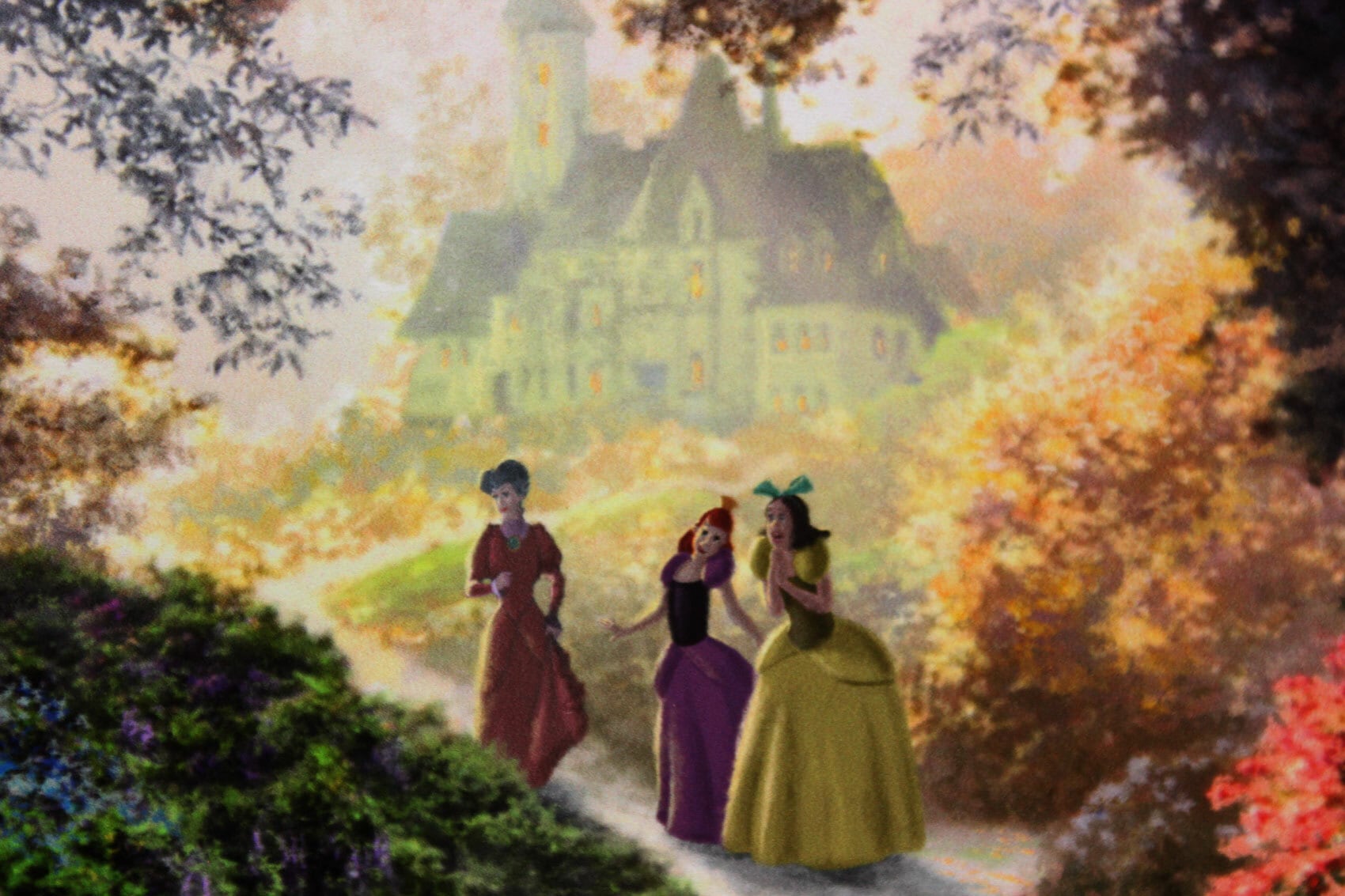 ディズニー絵画 シンデレラ/夢の願い 作品証明書 展示用フック付