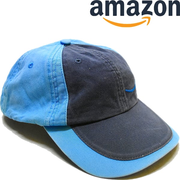 1点物◇アマゾンAMAZON企業ロゴ刺繍スナップバックキャップ帽子/古着