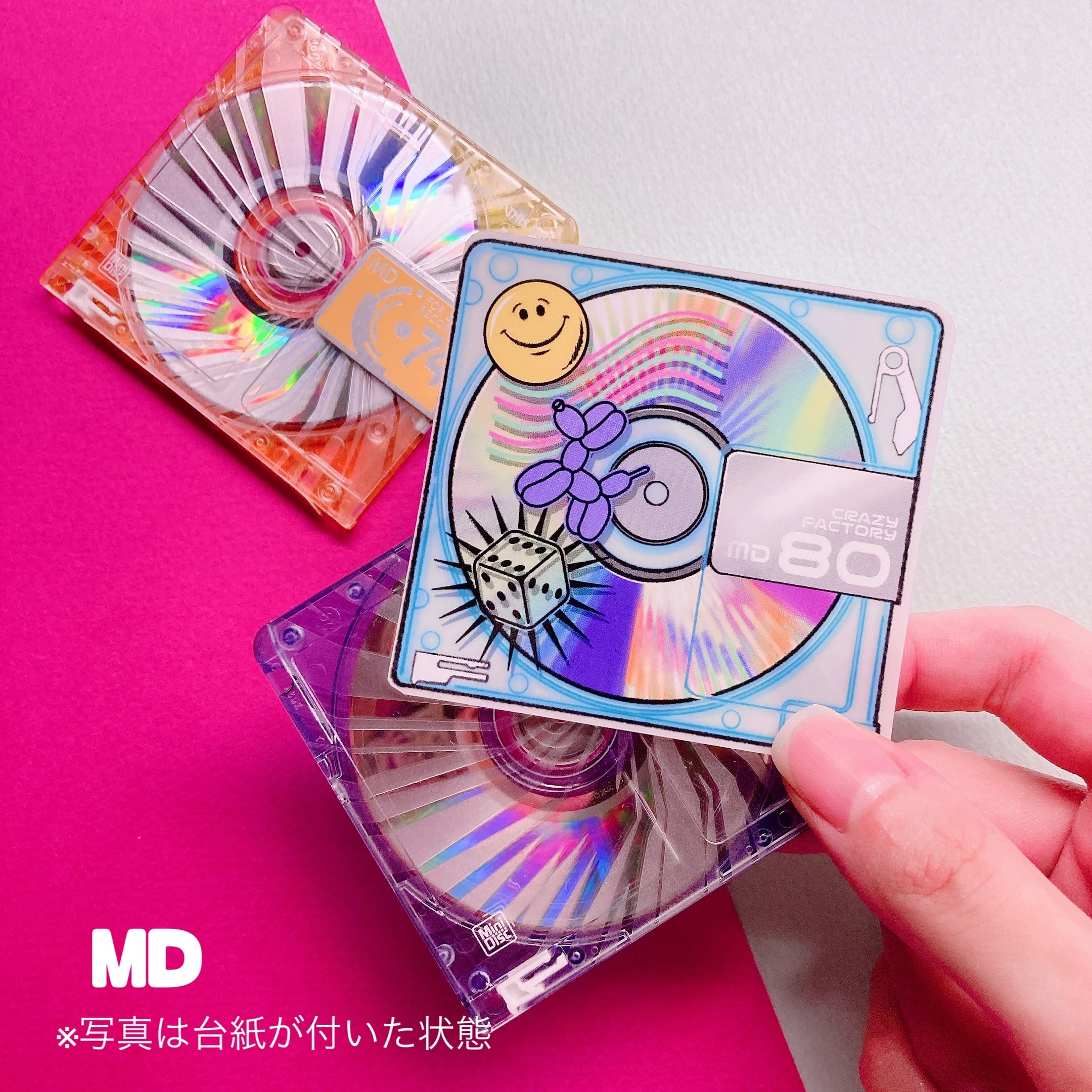 クリアステッカー カセットテープ/MD | CRAZY FACTORY