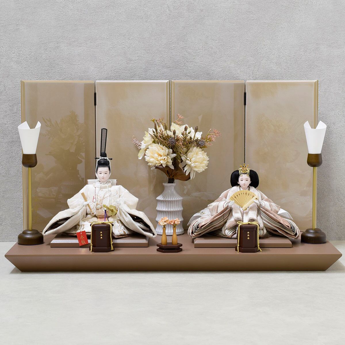 雛人形 親王飾り【萌花】MOKA｜おしゃれ｜モダン｜コンパクト｜今どき