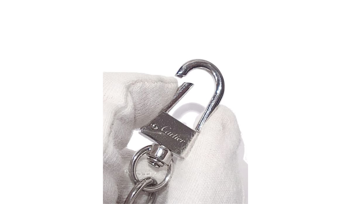 Cartier パシャ ドゥ カルティエ キーリング キーホルダー パラジウム