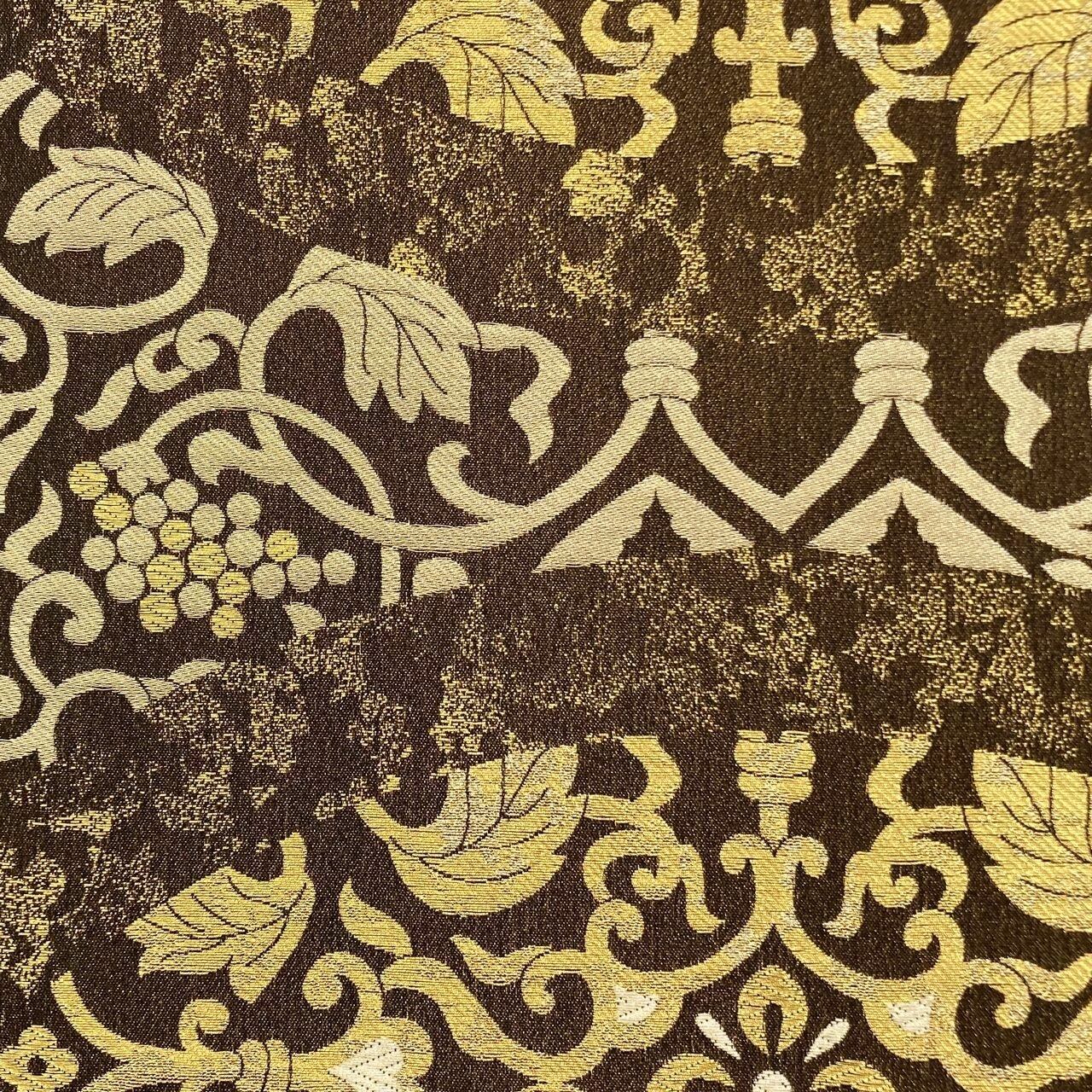 袋帯 小杉織物謹製 葡萄唐草文 六通柄 正絹 日本製 未仕立て | ご縁や