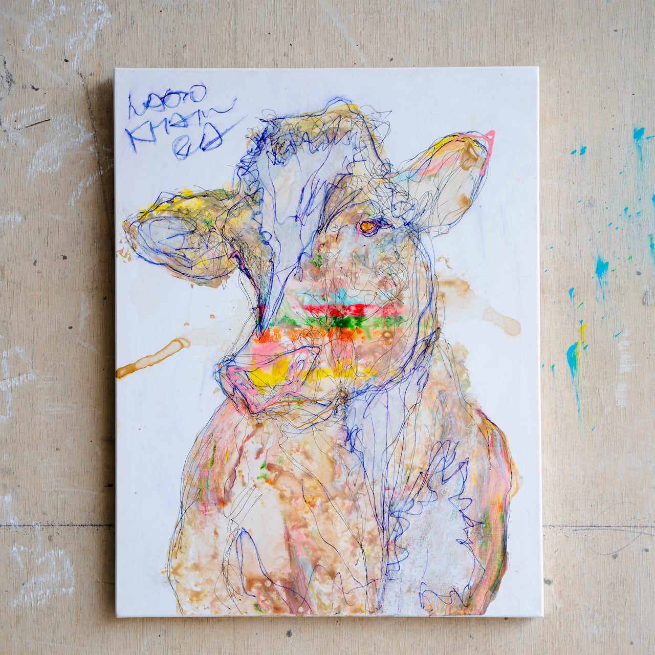 原画 F6 「 26139 何をしても退屈な牛 」 | NAOTO KITAMURA ONLINE STORE