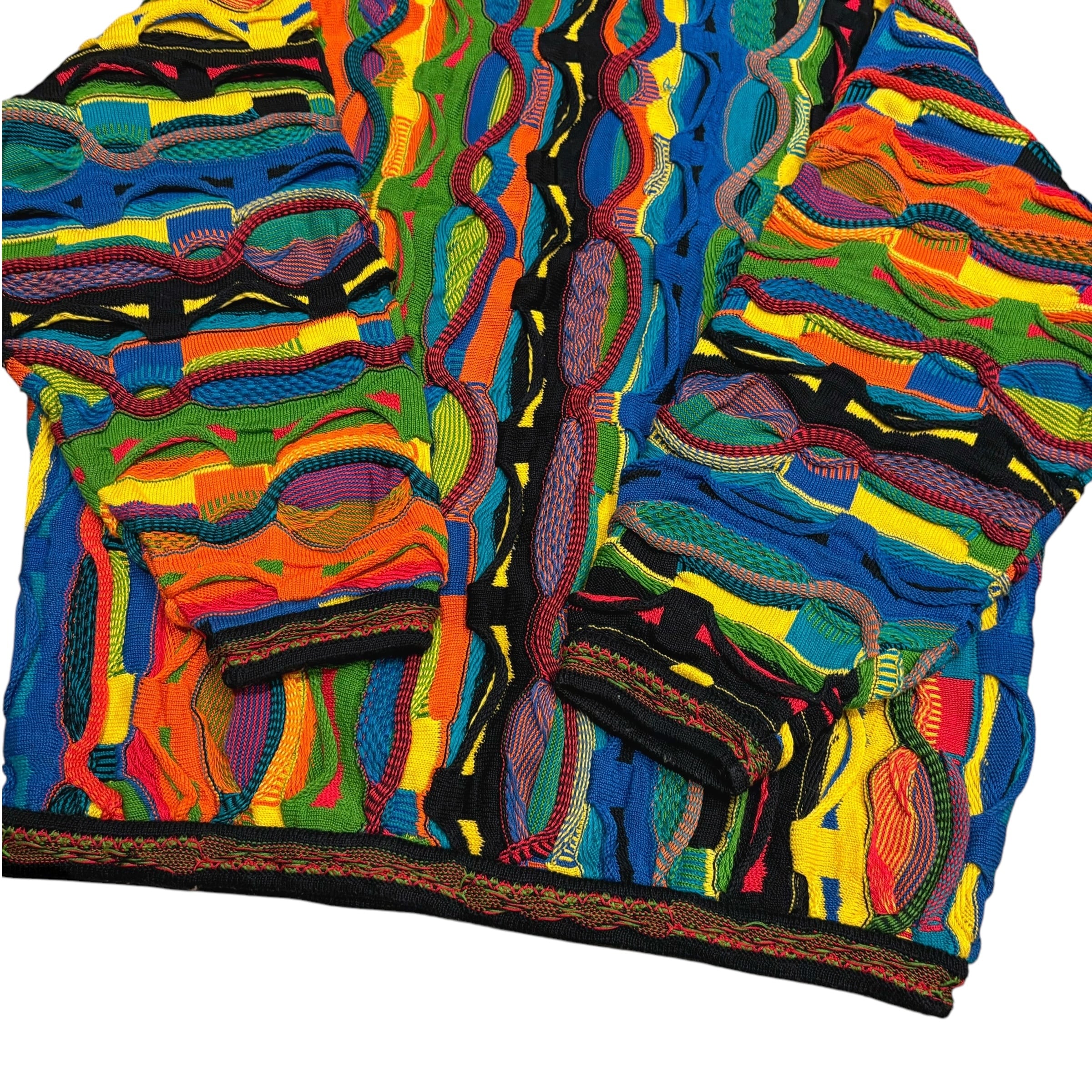 90's COOGI 3D Knit Sweater S / クージー 3Dニット ウール セーター