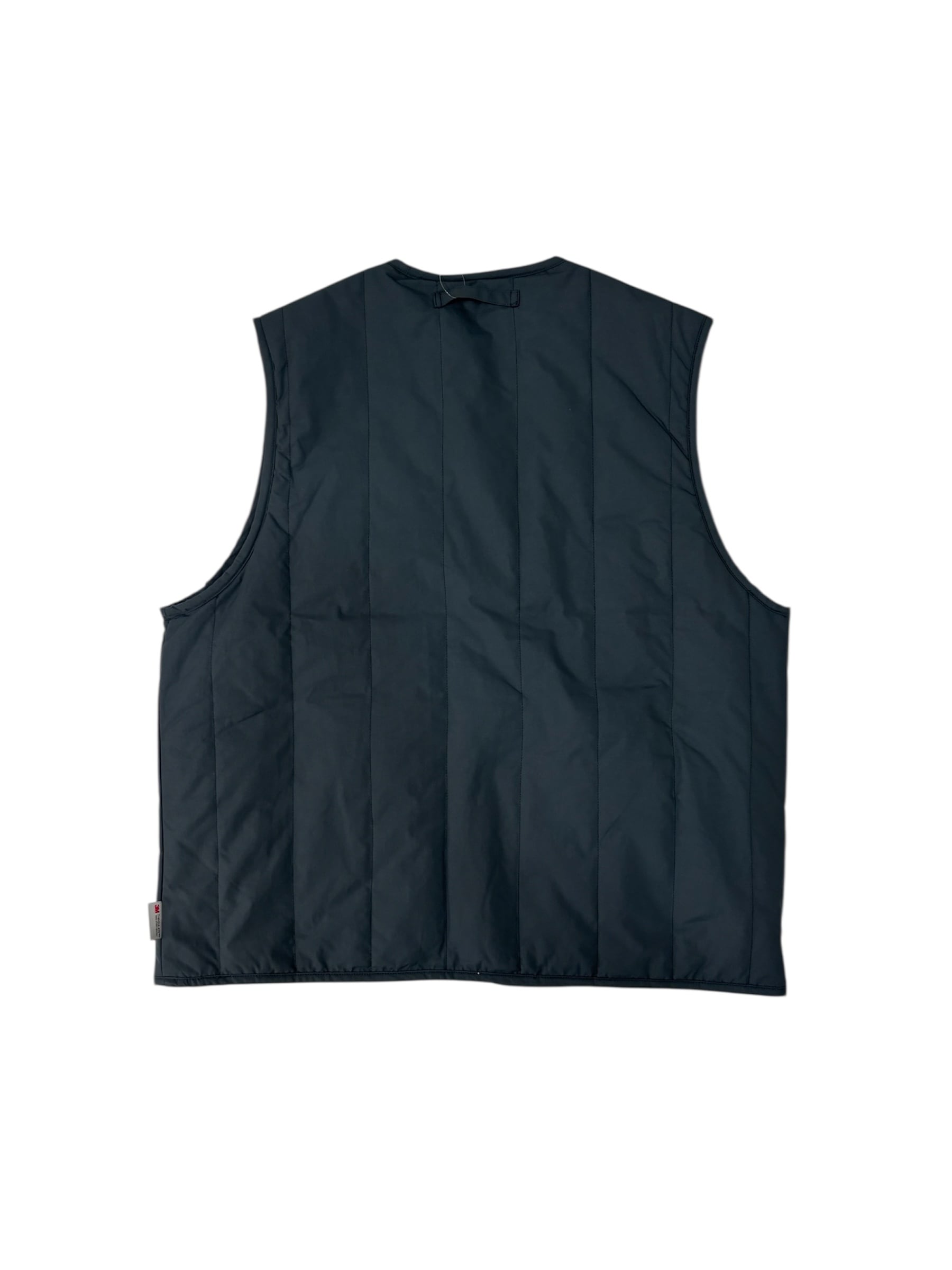 PWA】REFINE-WOOL CHK RV VEST - CHARCOAL | standlobby