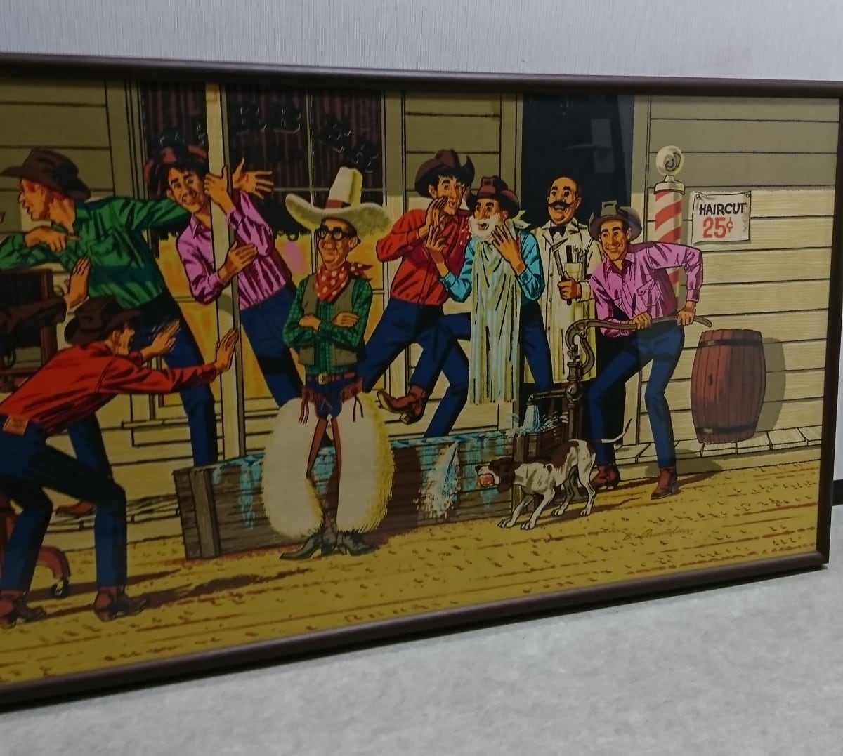 リーバイス バナー 広告 額入り 特大 希少 levi's banner 50s vintage